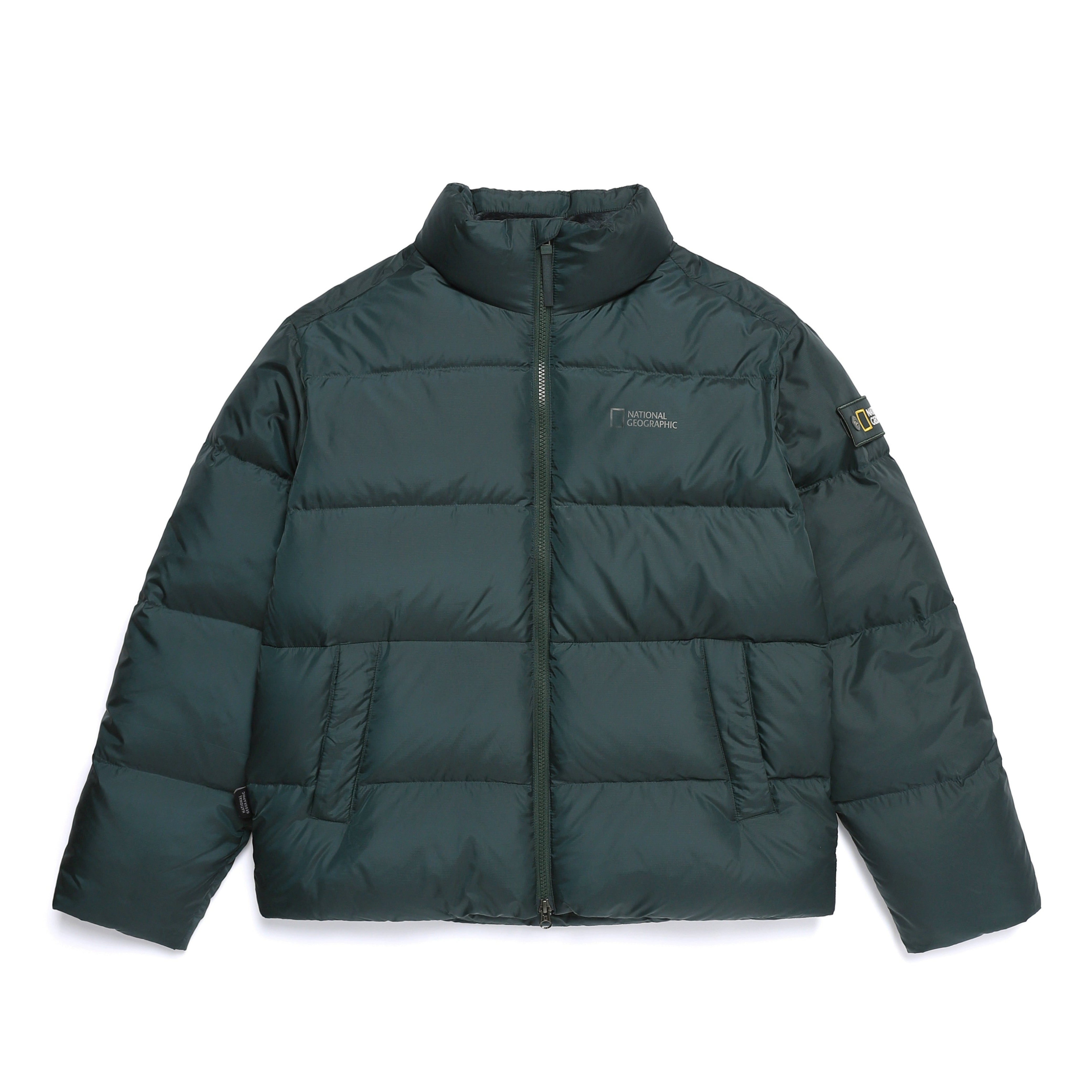 EIRA SHORT LENGTH HIGH NECK GOOSE DOWN JUMPER D/GREEN