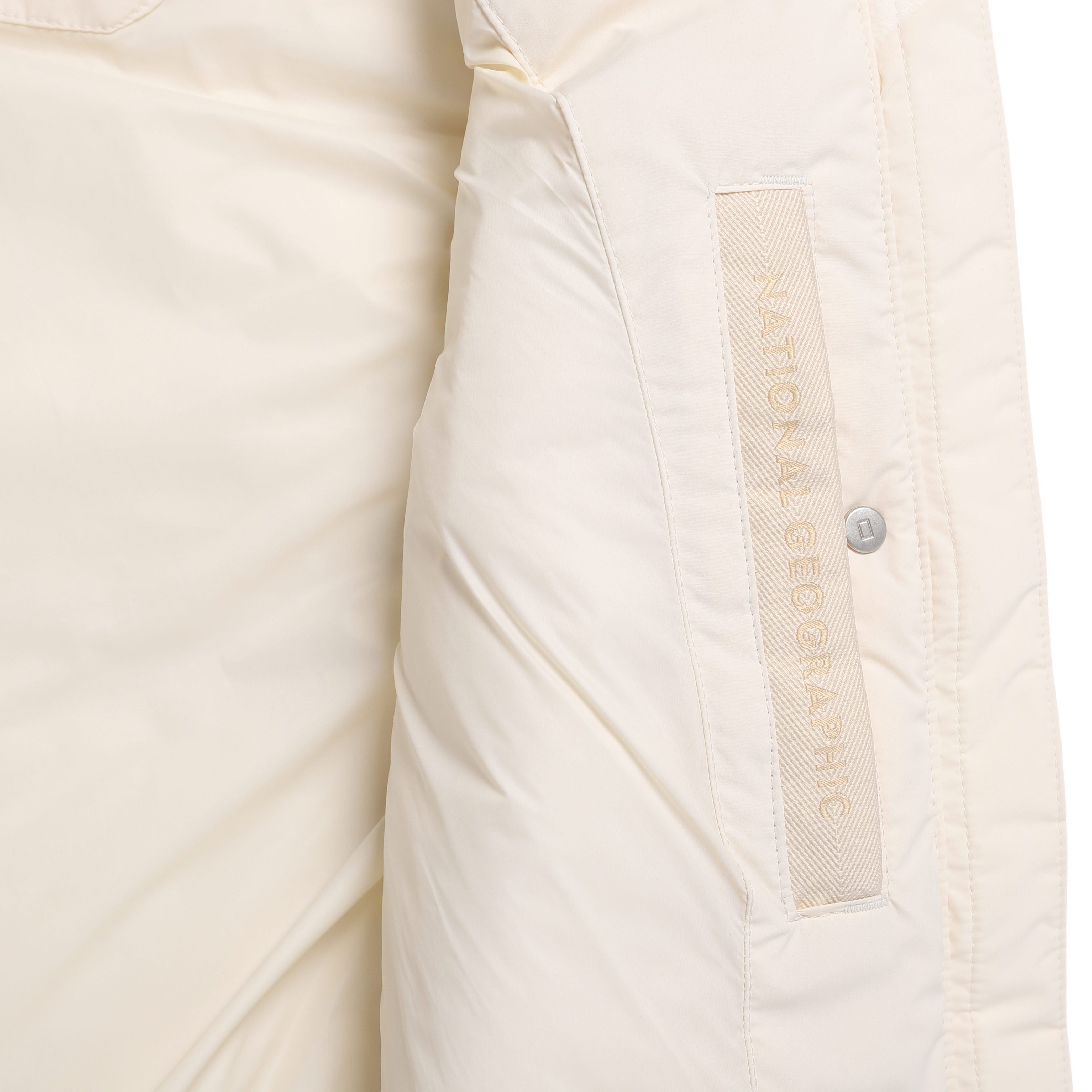 WOMEN CRASSA HOODIE DUCK DOWN VEST IVORY