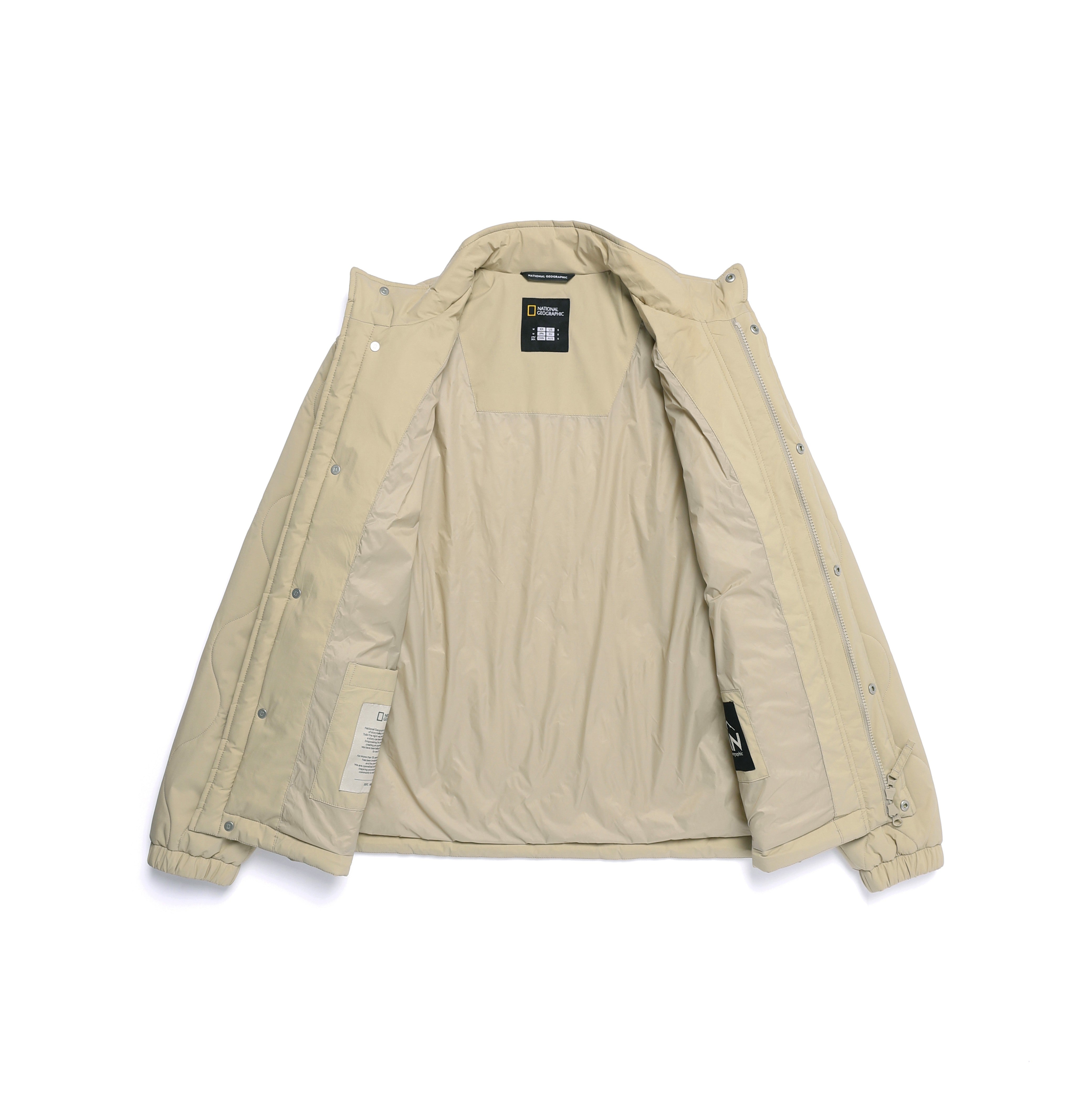 NRN QUILTED PADDING JUMPER MOURNING BEIGE