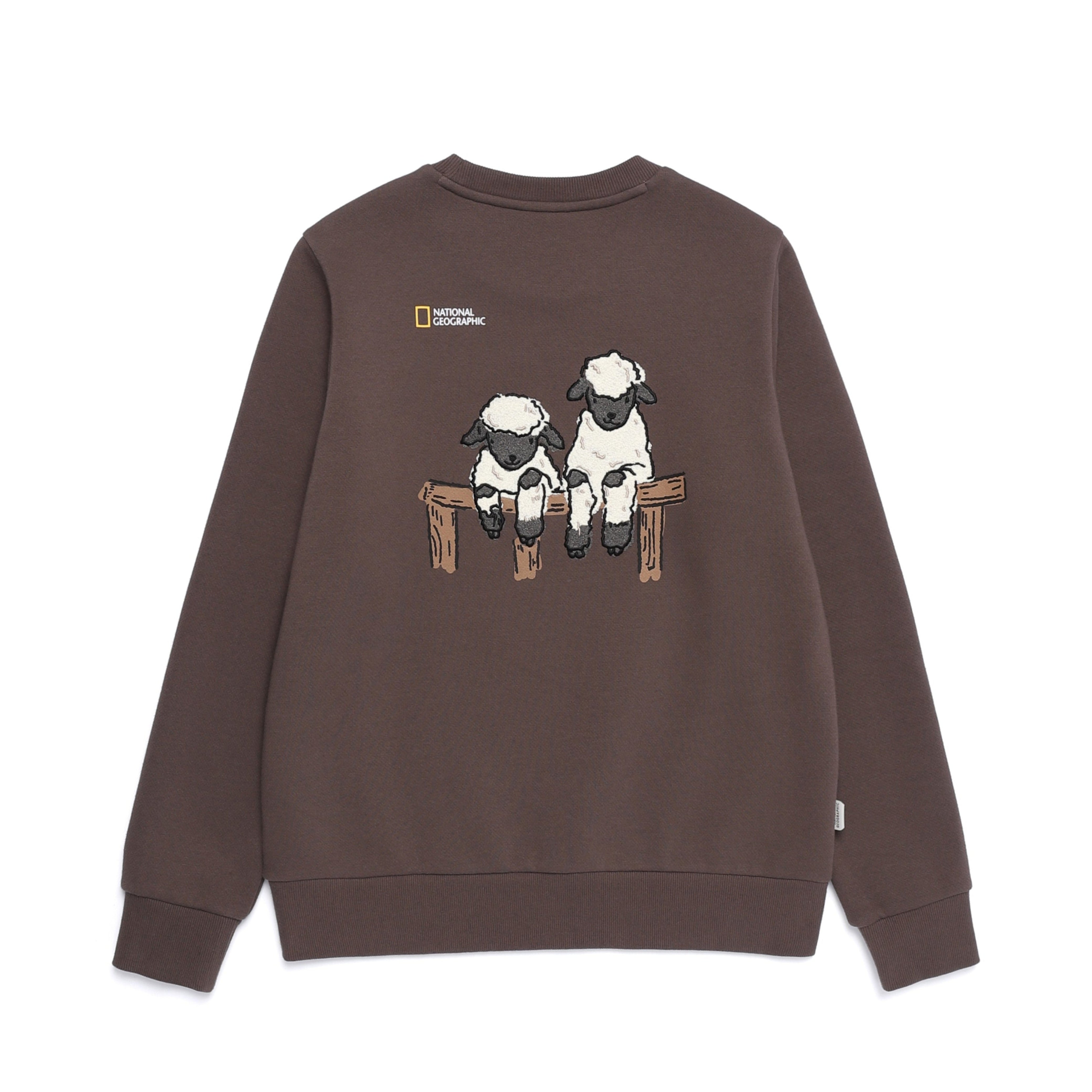 WOMEN ANIMAL GRAPHIC SWEATSHIRT BROWN