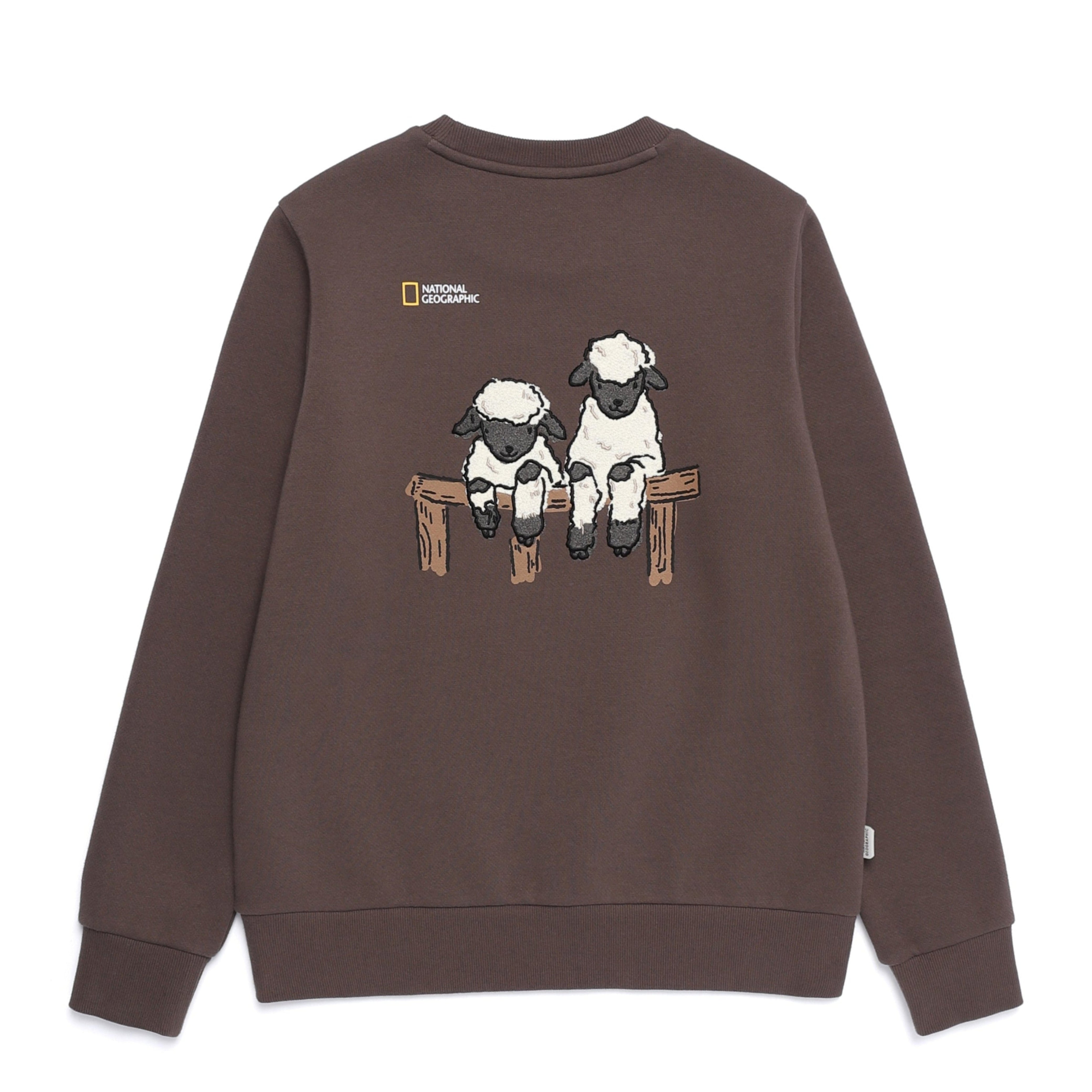 WOMEN ANIMAL GRAPHIC SWEATSHIRT BROWN