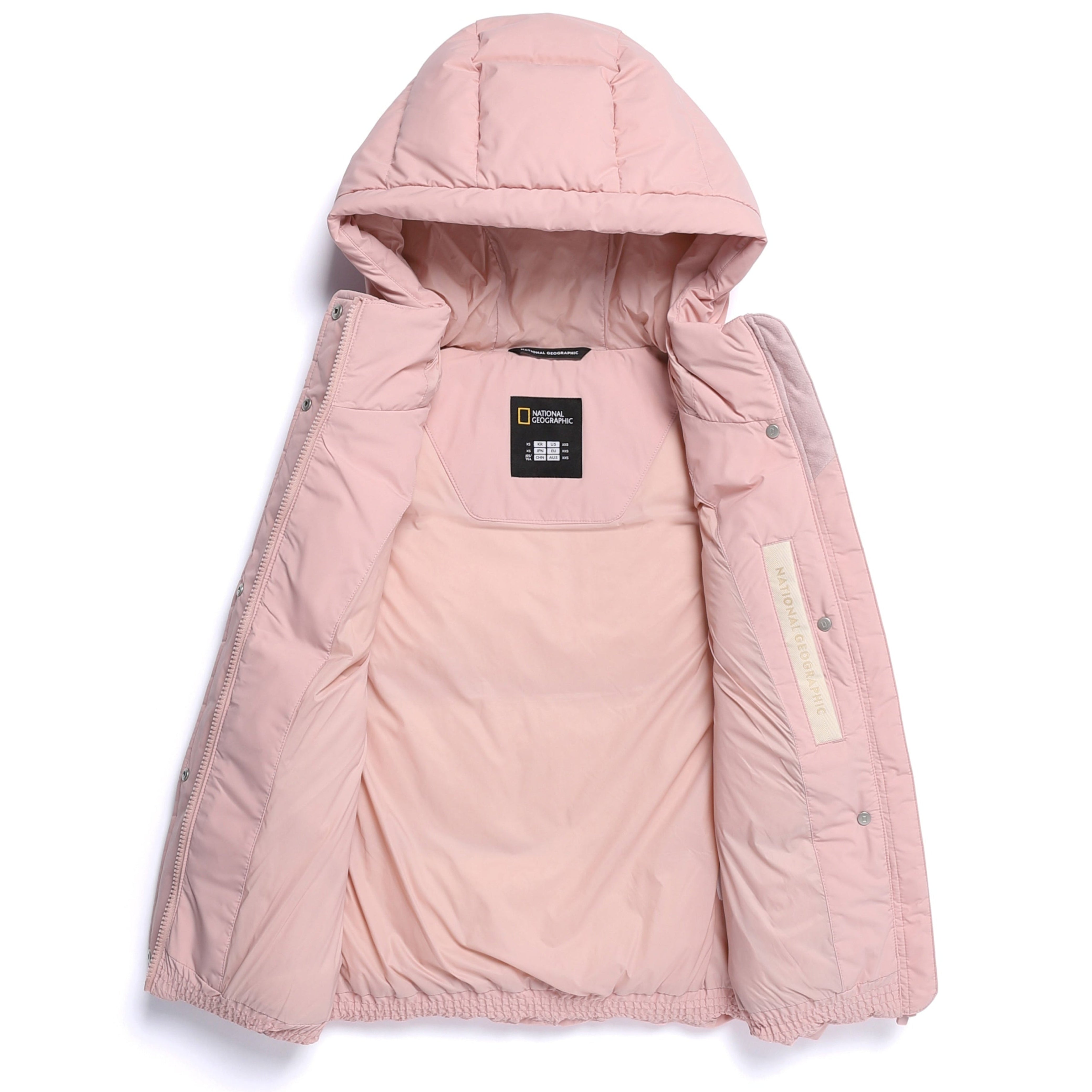 WOMEN CRASSA HOODIE DUCK DOWN VEST PINK