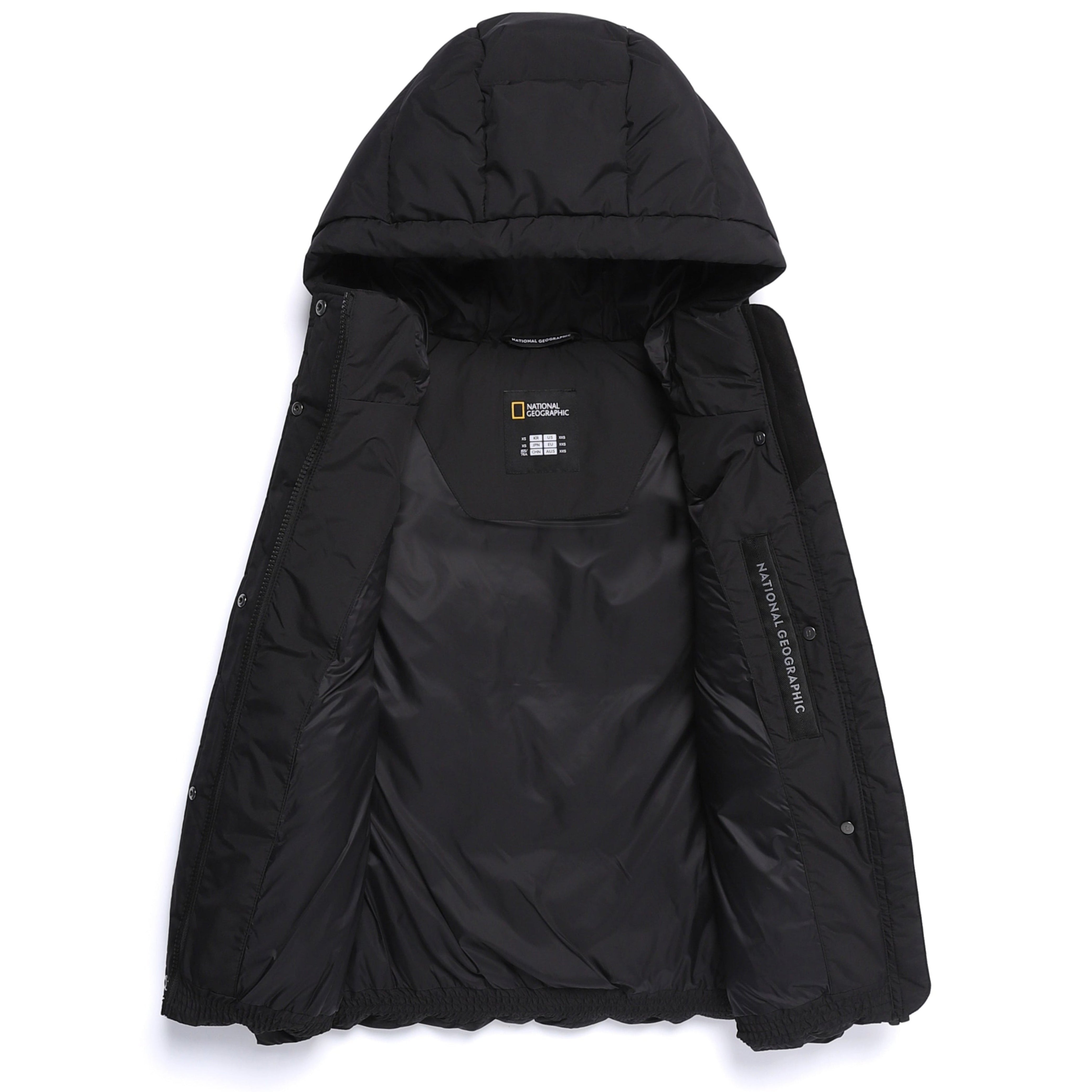 WOMEN CRASSA HOODIE DUCK DOWN VEST BLACK