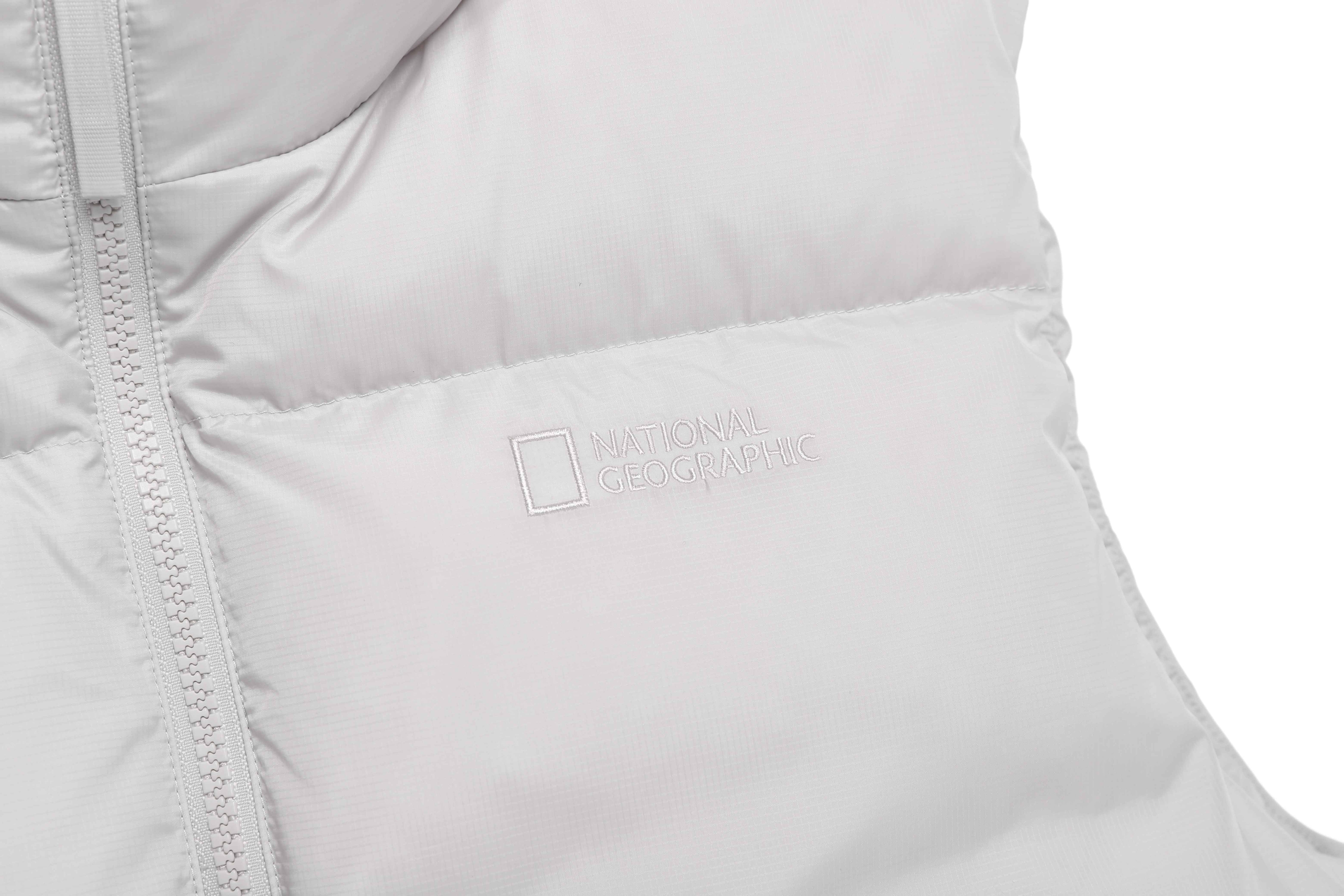 EIRA HIGH-NECK GOOSE DOWN VEST L/GREY