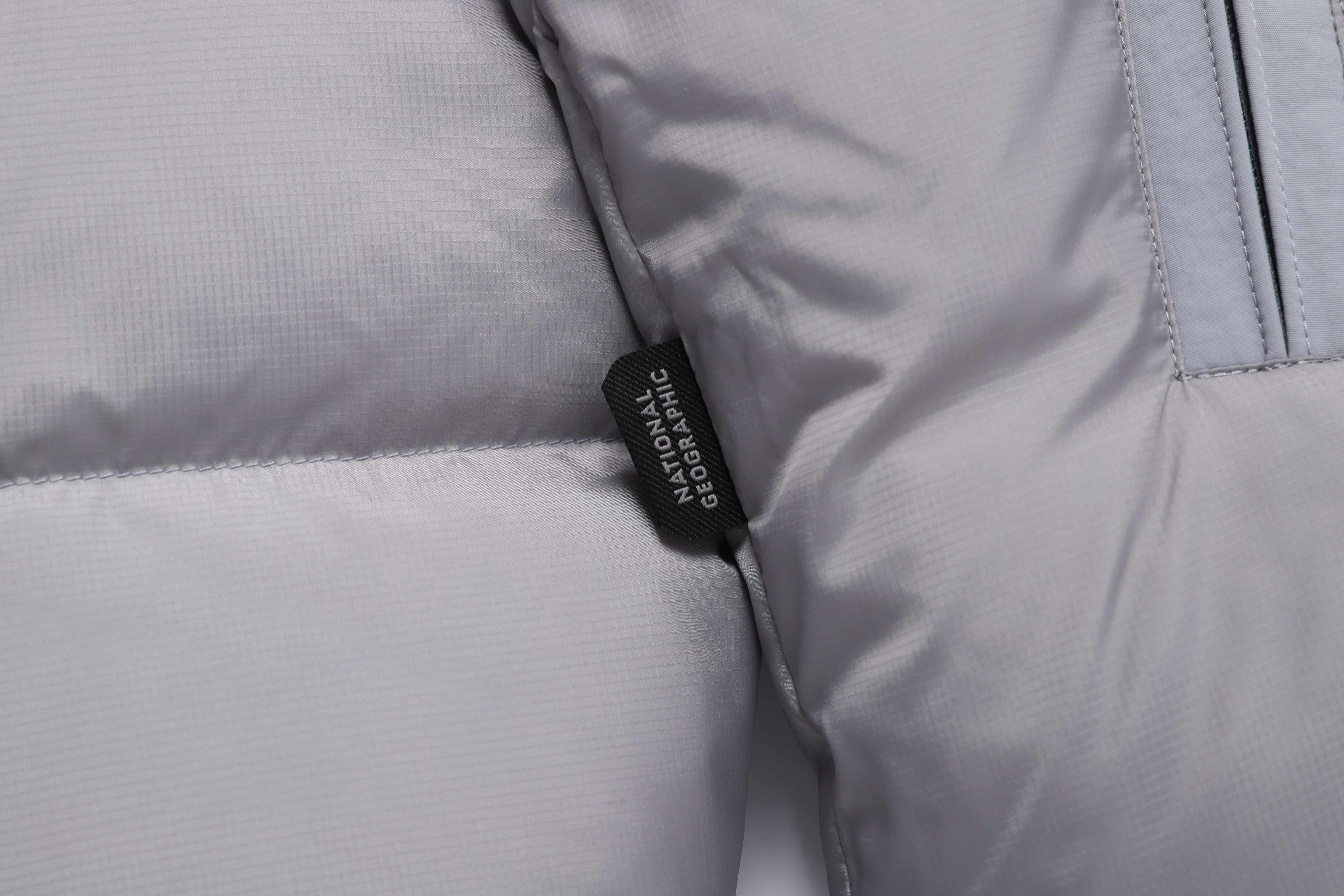 EIRA SHORT LENGTH HOODIE GOOSE DOWN JUMPER STONE GREY