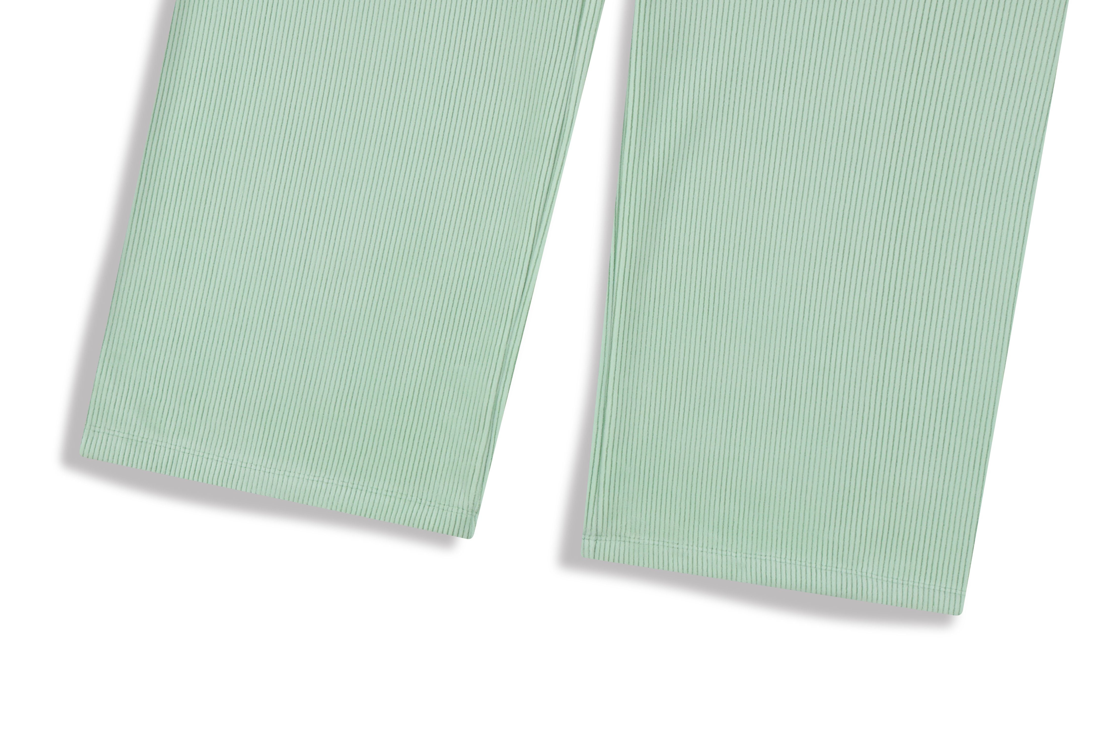 KIDS CORDUROY WIDE-FIT TRAINING PANTS LIGHT MINT