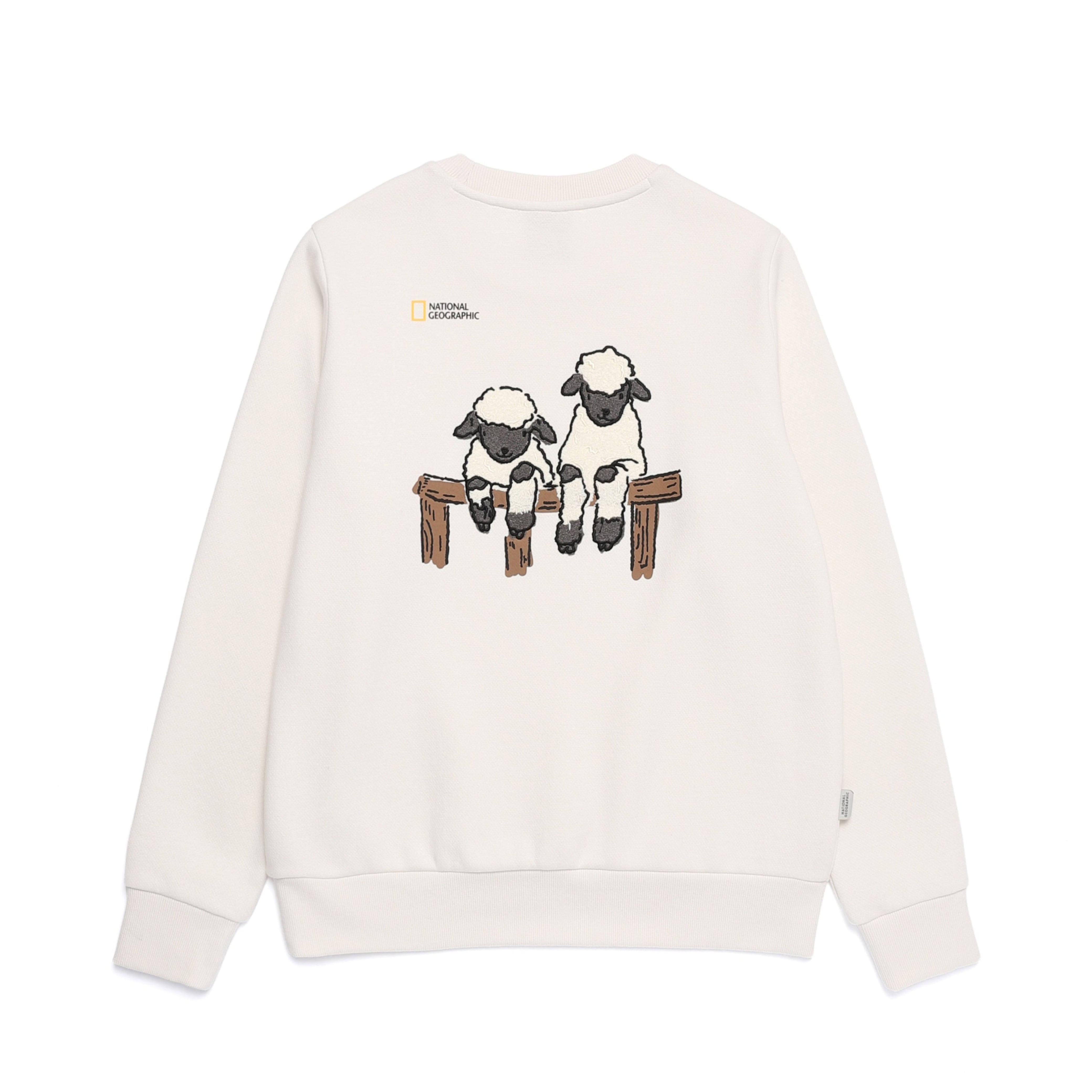 WOMEN ANIMAL GRAPHIC SWEATSHIRT IVORY