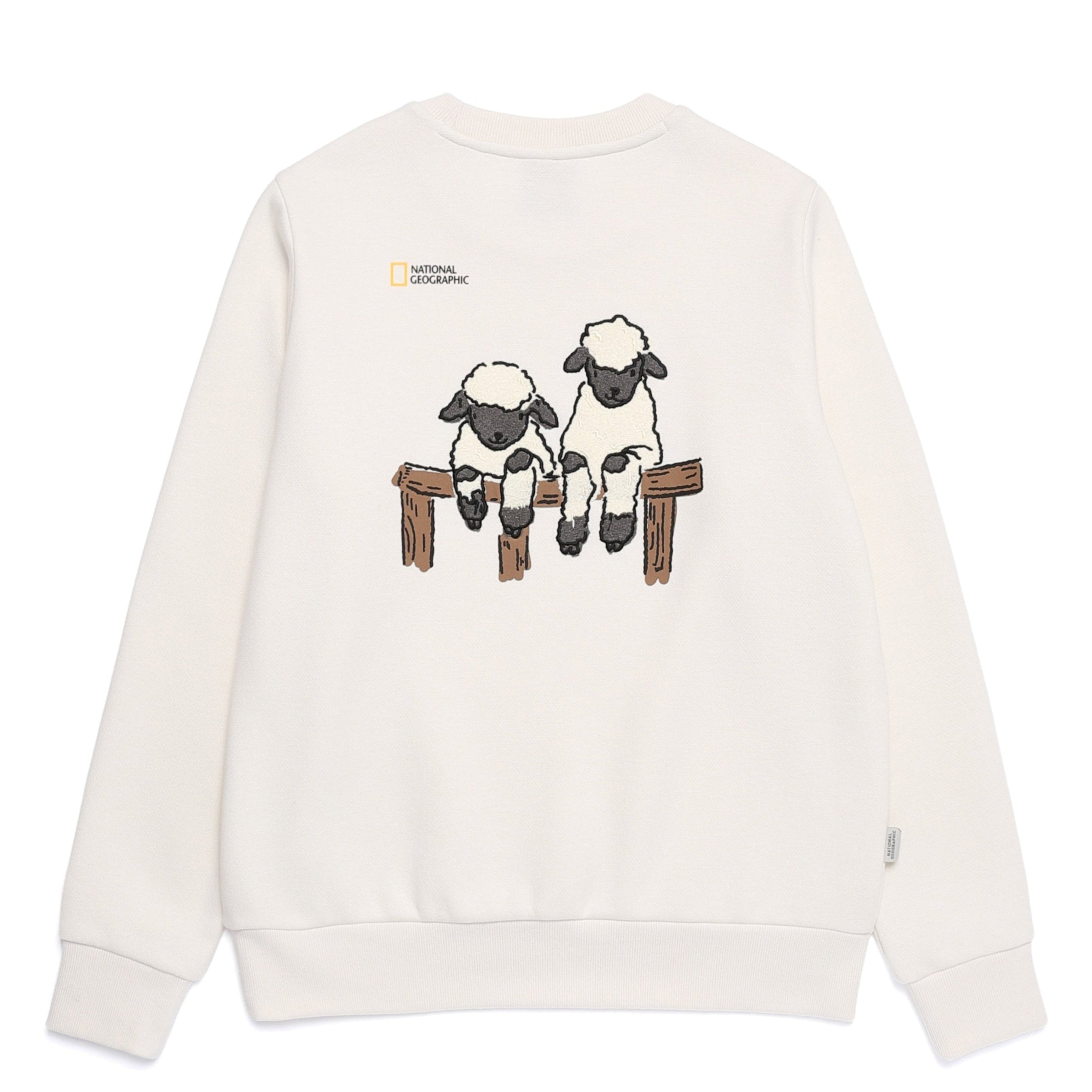 WOMEN ANIMAL GRAPHIC SWEATSHIRT IVORY