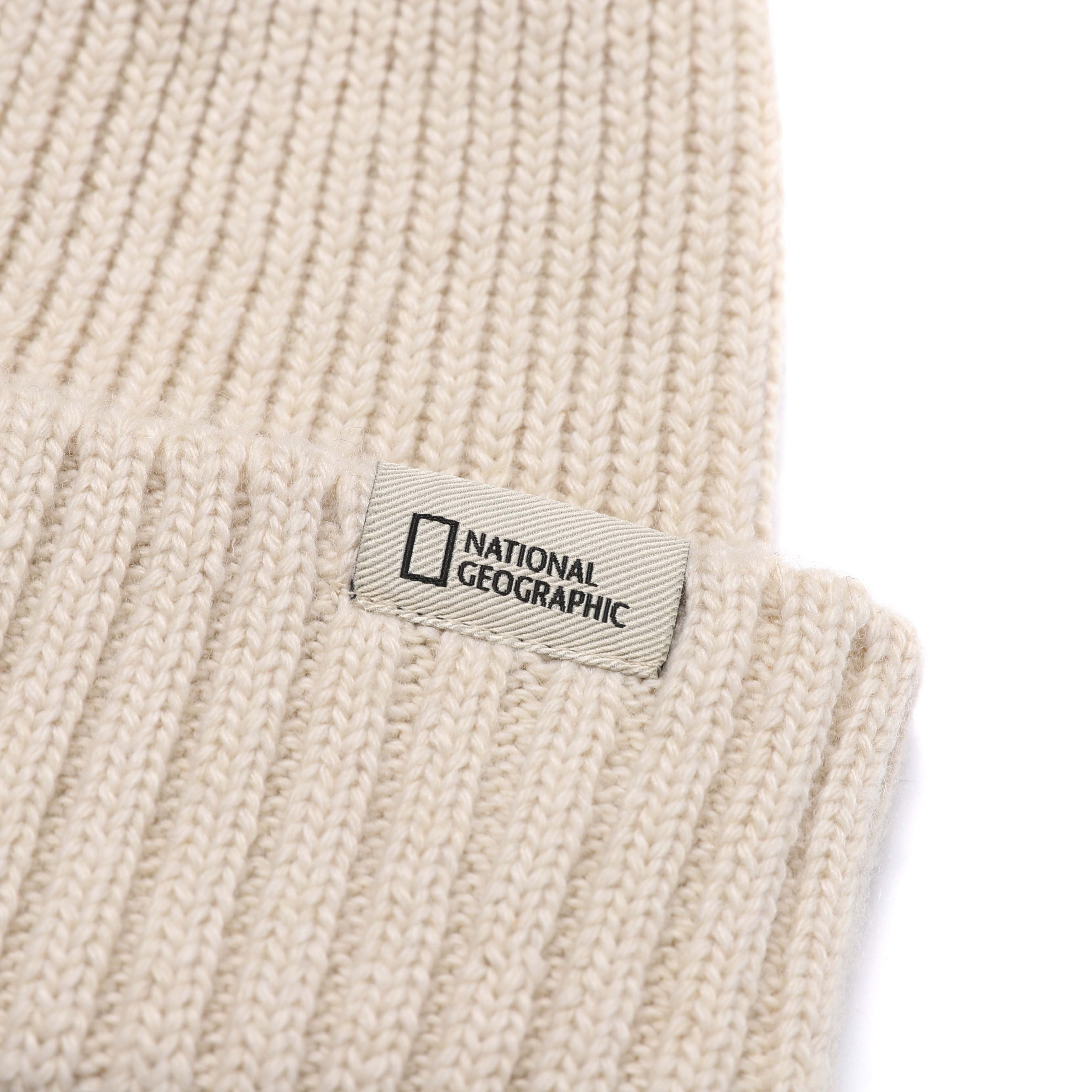 CASHMERE WOOL MIDDLE BEANIE BEIGE