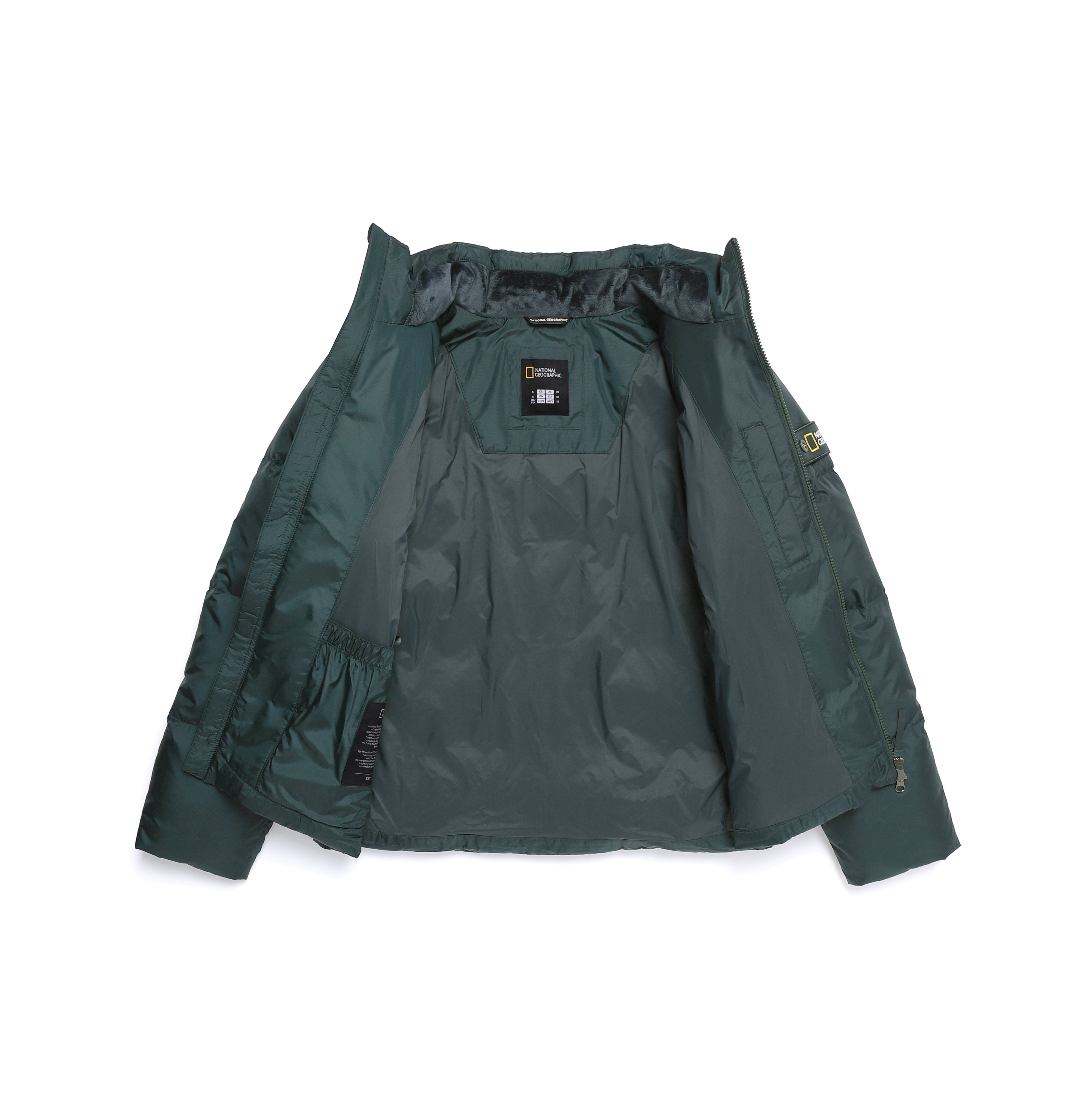 EIRA SHORT LENGTH HIGH NECK GOOSE DOWN JUMPER D/GREEN