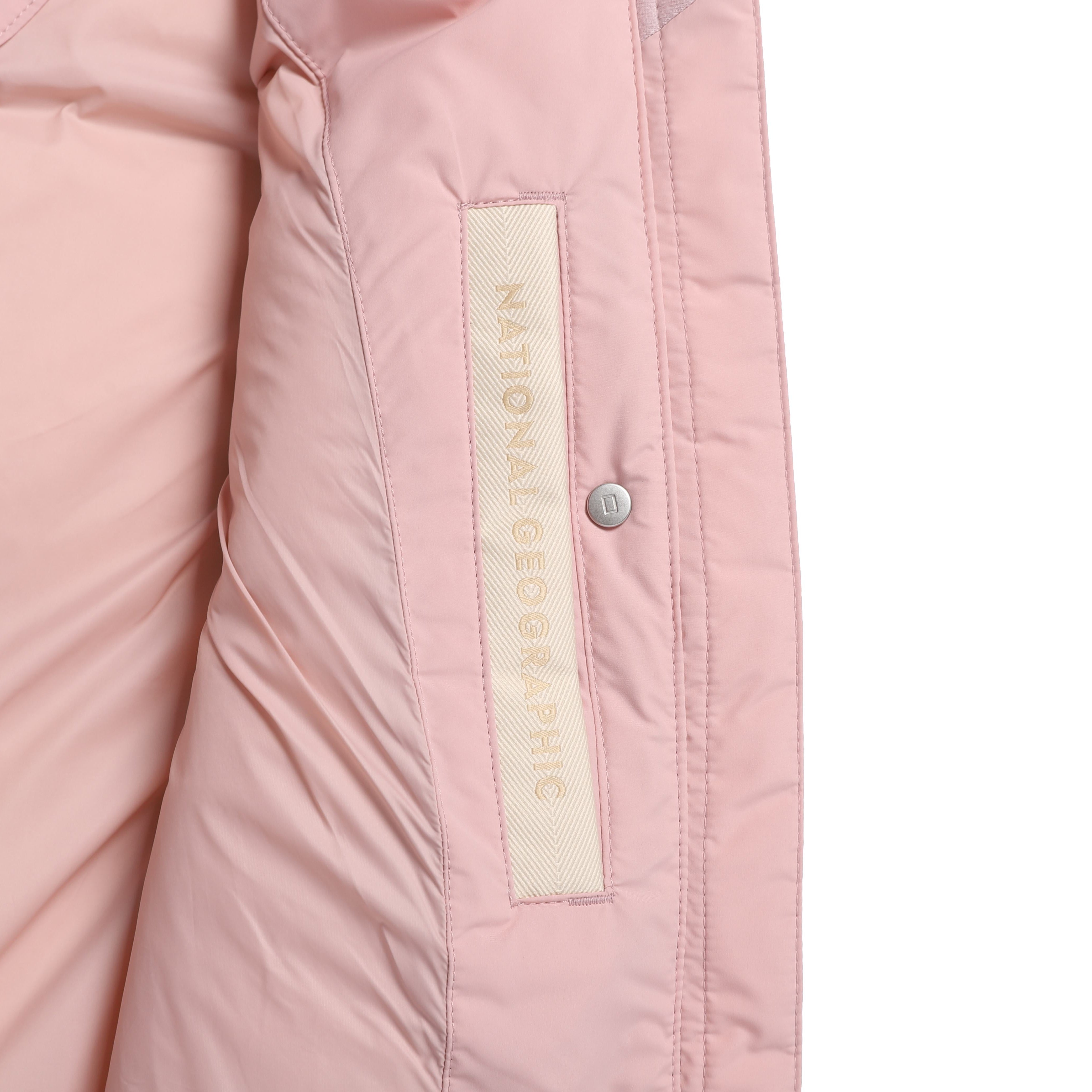 WOMEN CRASSA HOODIE DUCK DOWN VEST PINK