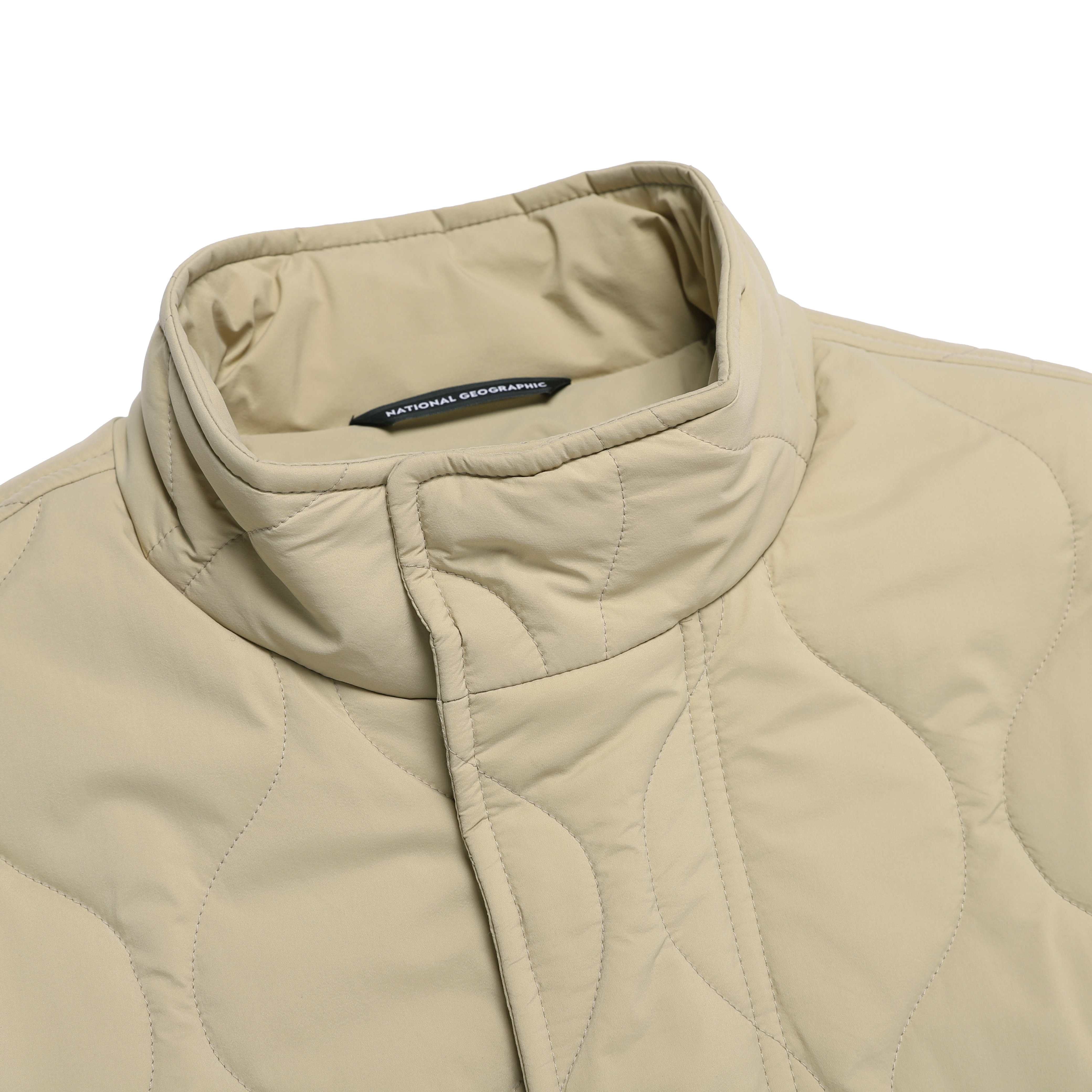 NRN QUILTED PADDING JUMPER MOURNING BEIGE