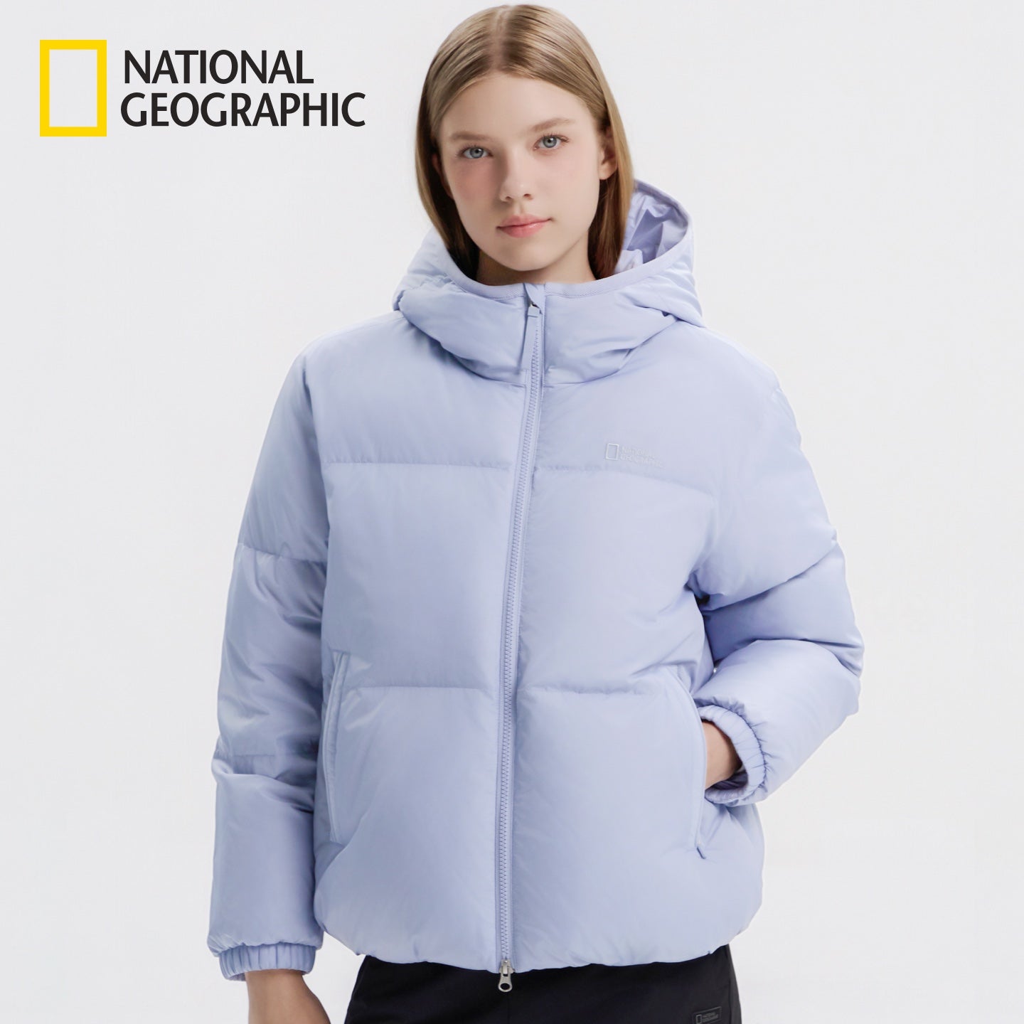 Women’s Eira Hoodie Goose Down L/Blue: Lightweight Warmth Meets Style