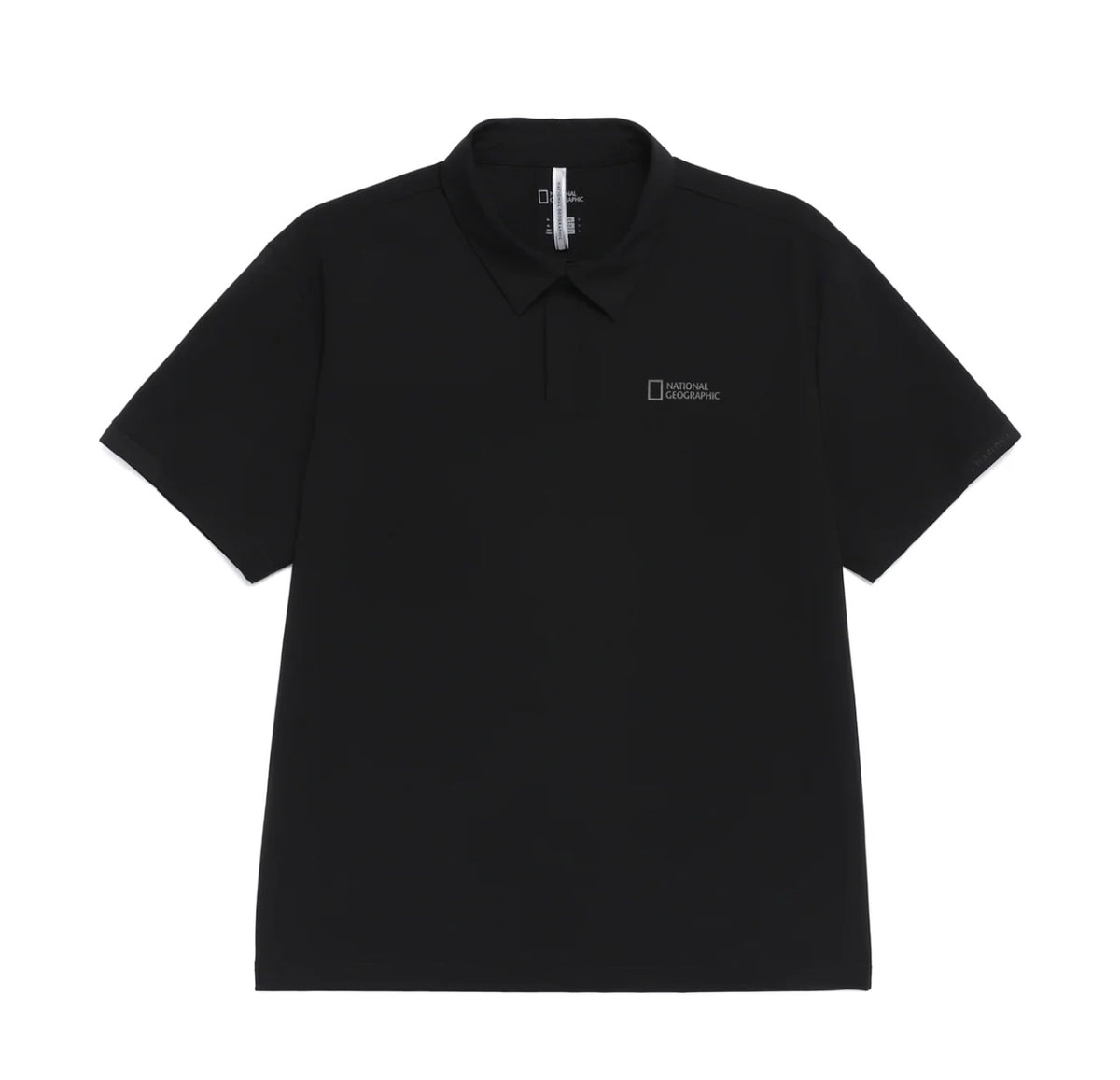 COOLING STRETCH SHORT SLEEVE POLO SHIRT BLACK