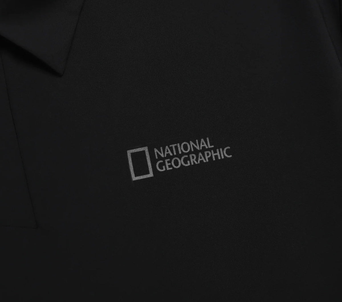 COOLING STRETCH SHORT SLEEVE POLO SHIRT BLACK