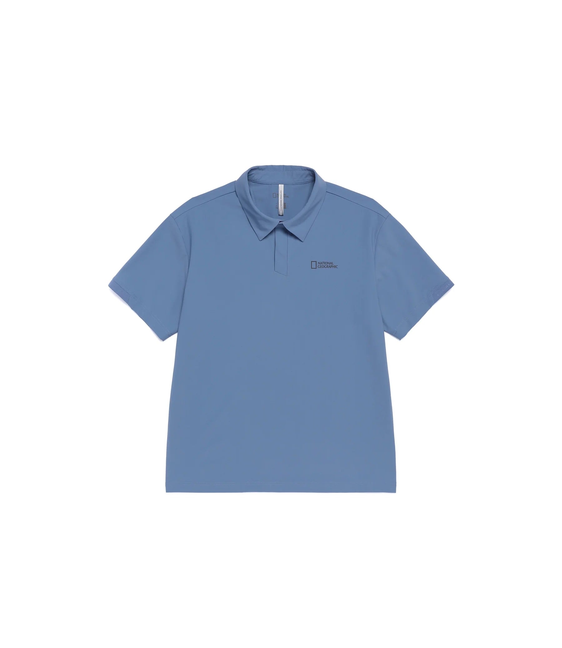 COOLING STRETCH SHORT SLEEVE POLO SHIRT MIDDLE BLUE