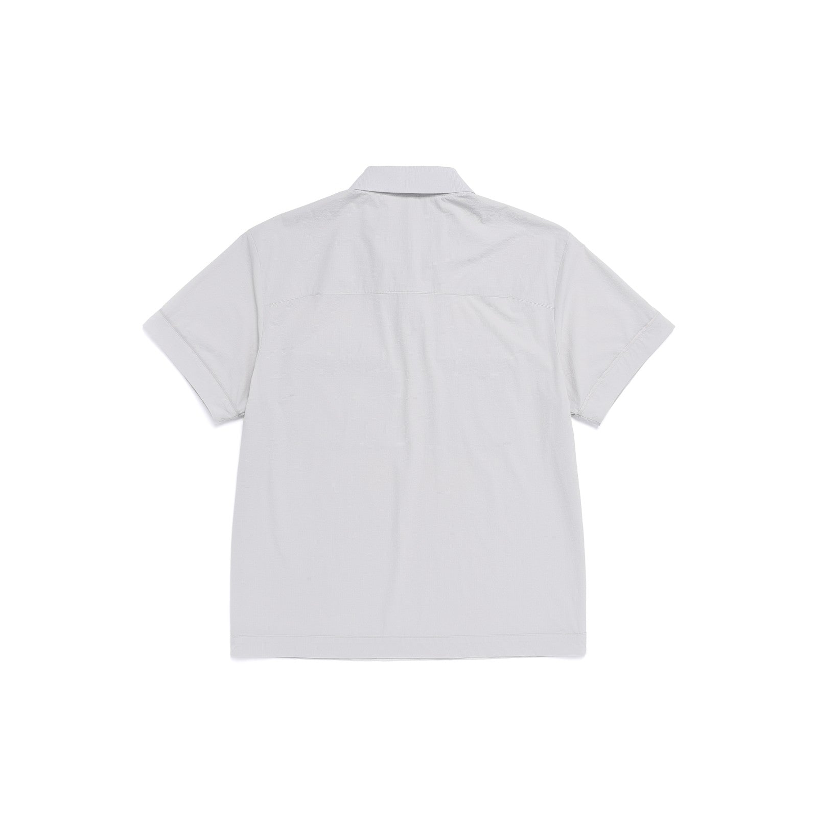 AIR SEERSUCKER HALF-ZIP BASIC FIT POLO SHIRT URBAN ICE