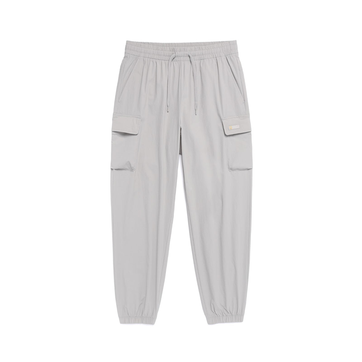 ADELIE STRETCH SEMI LOOSE FIT CARGO JOGGER PANTS L/GREY