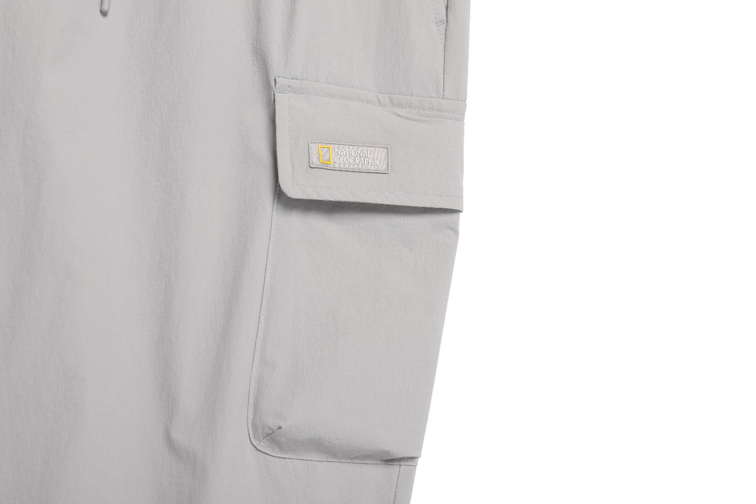 ADELIE STRETCH SEMI LOOSE FIT CARGO JOGGER PANTS L/GREY