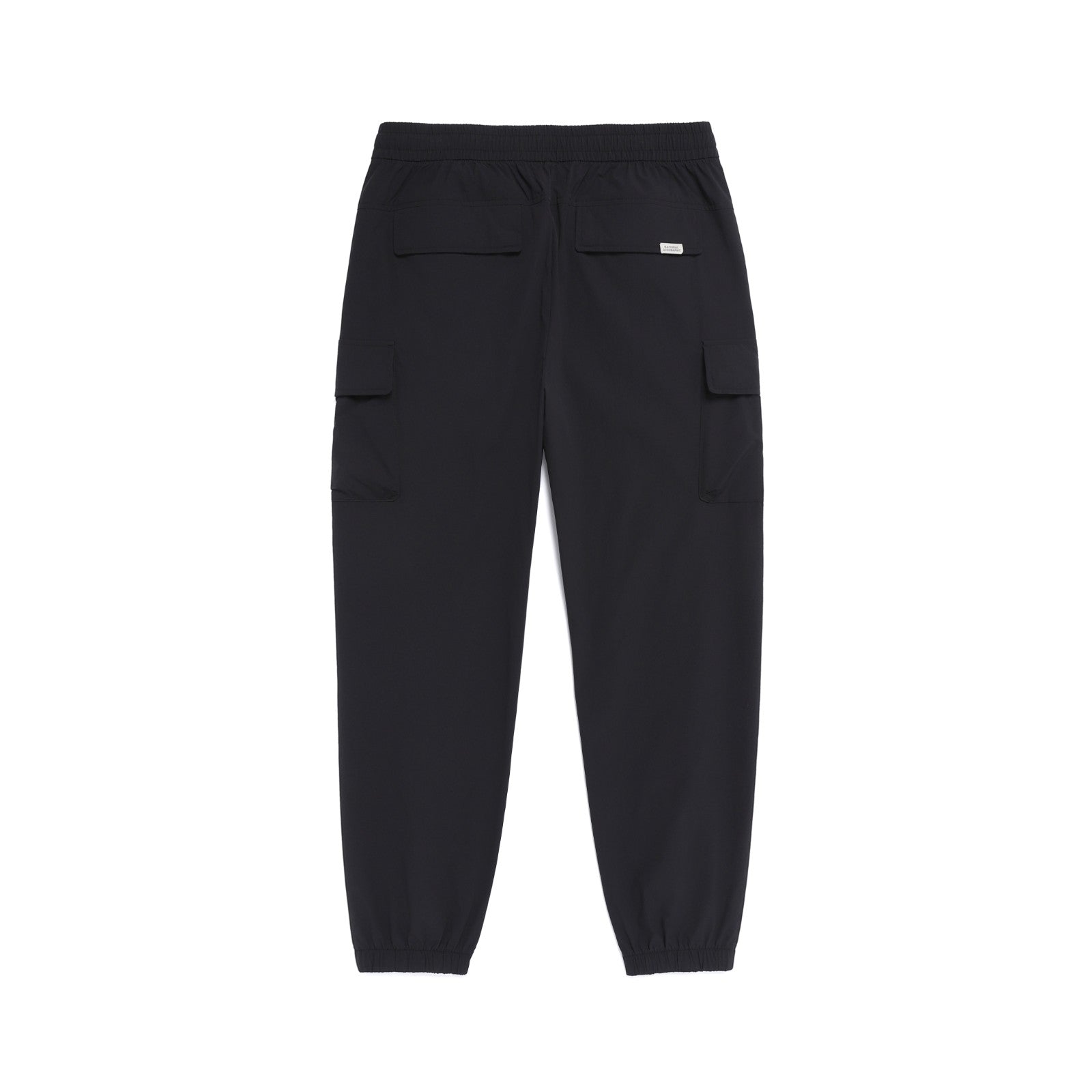 ADELIE STRETCH SEMI LOOSE FIT CARGO JOGGER PANTS BLACK