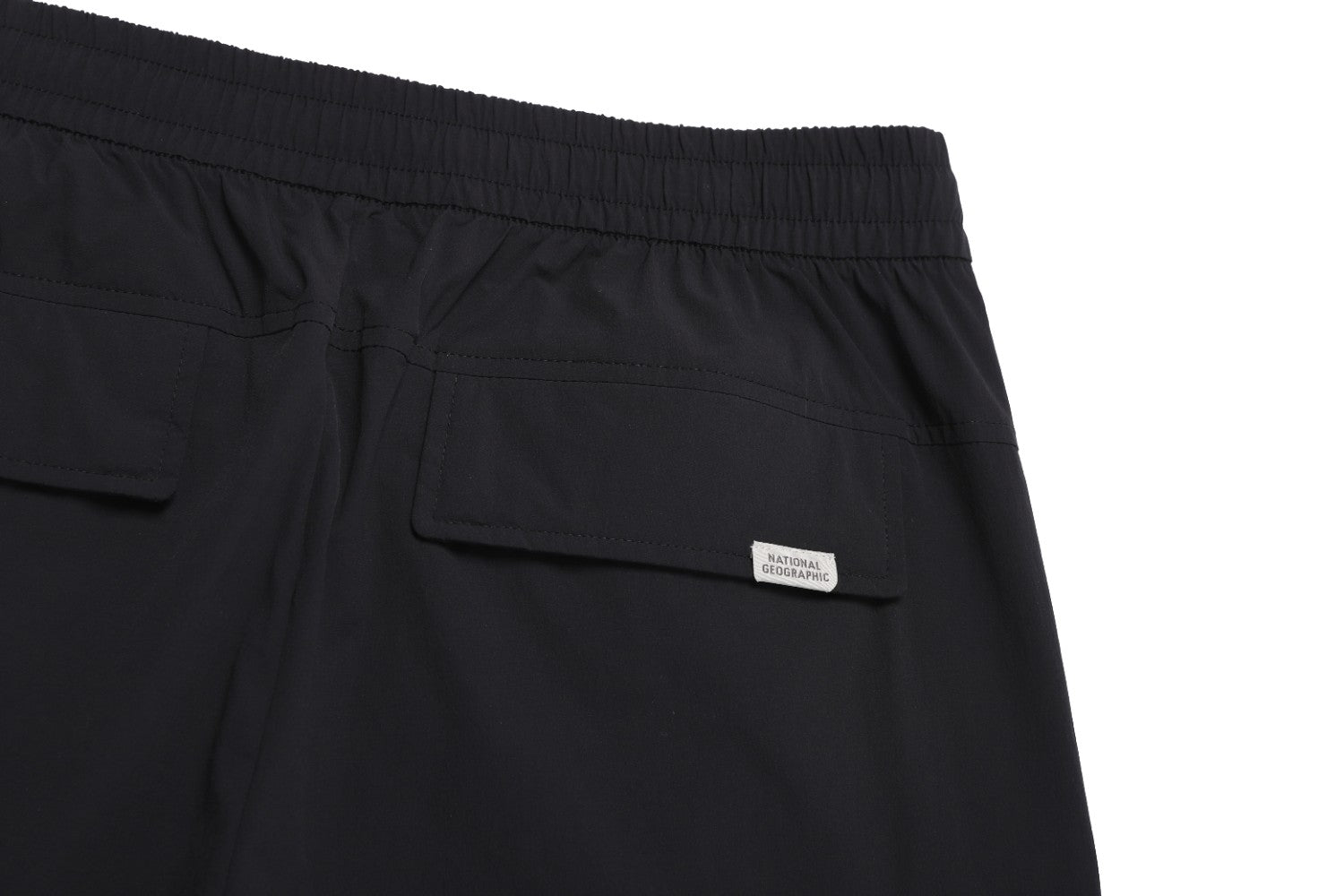 ADELIE STRETCH SEMI LOOSE FIT CARGO JOGGER PANTS BLACK