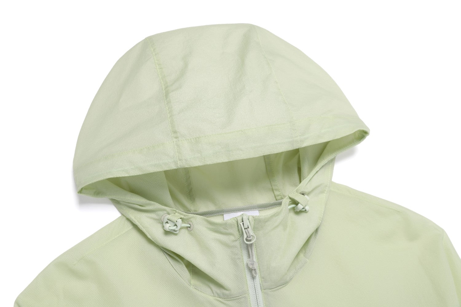 LIGHT PACK HOODED FULL ZIP UP WINDBREAKER LIGHT JADE