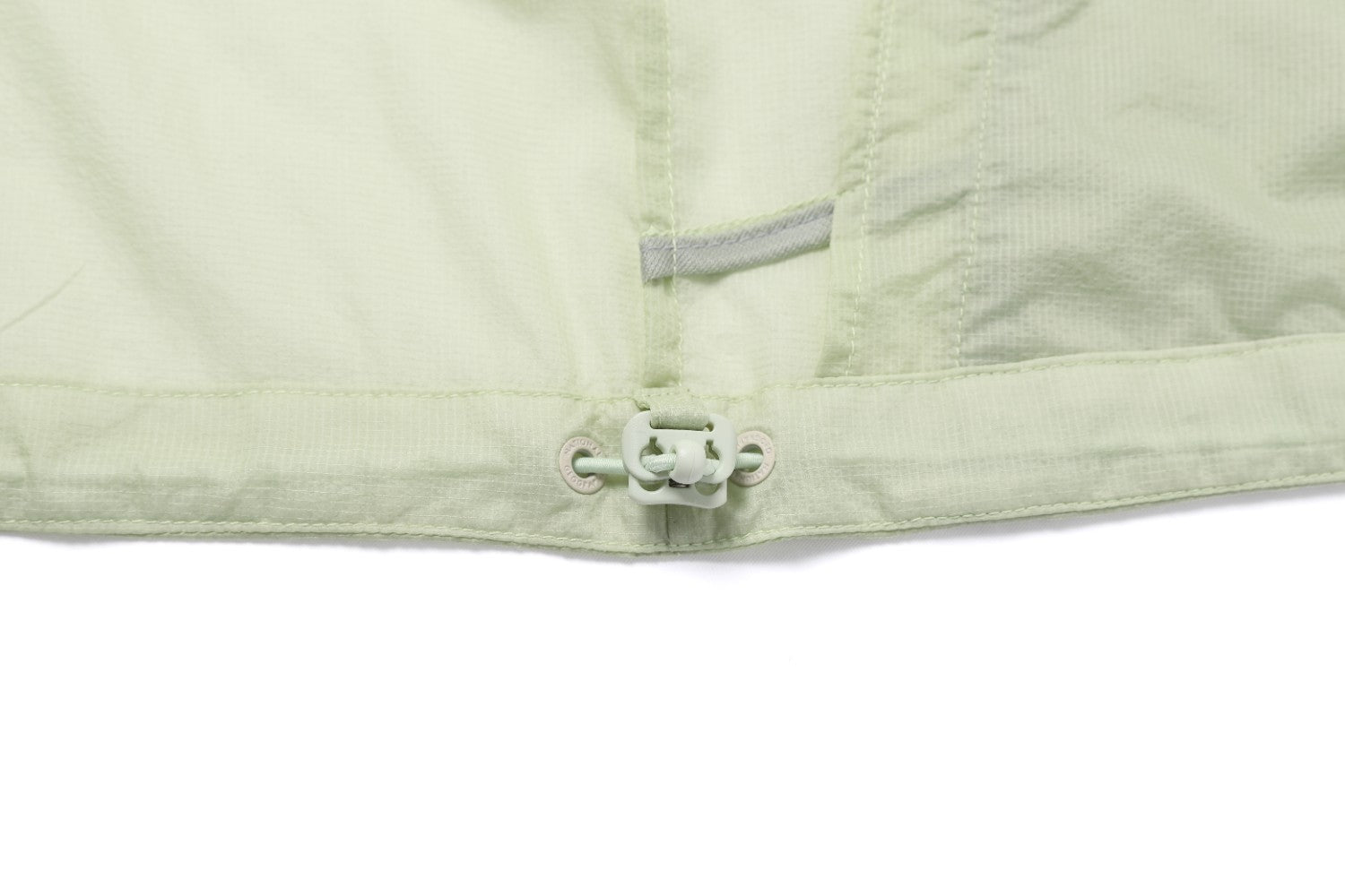 LIGHT PACK HOODED FULL ZIP UP WINDBREAKER LIGHT JADE