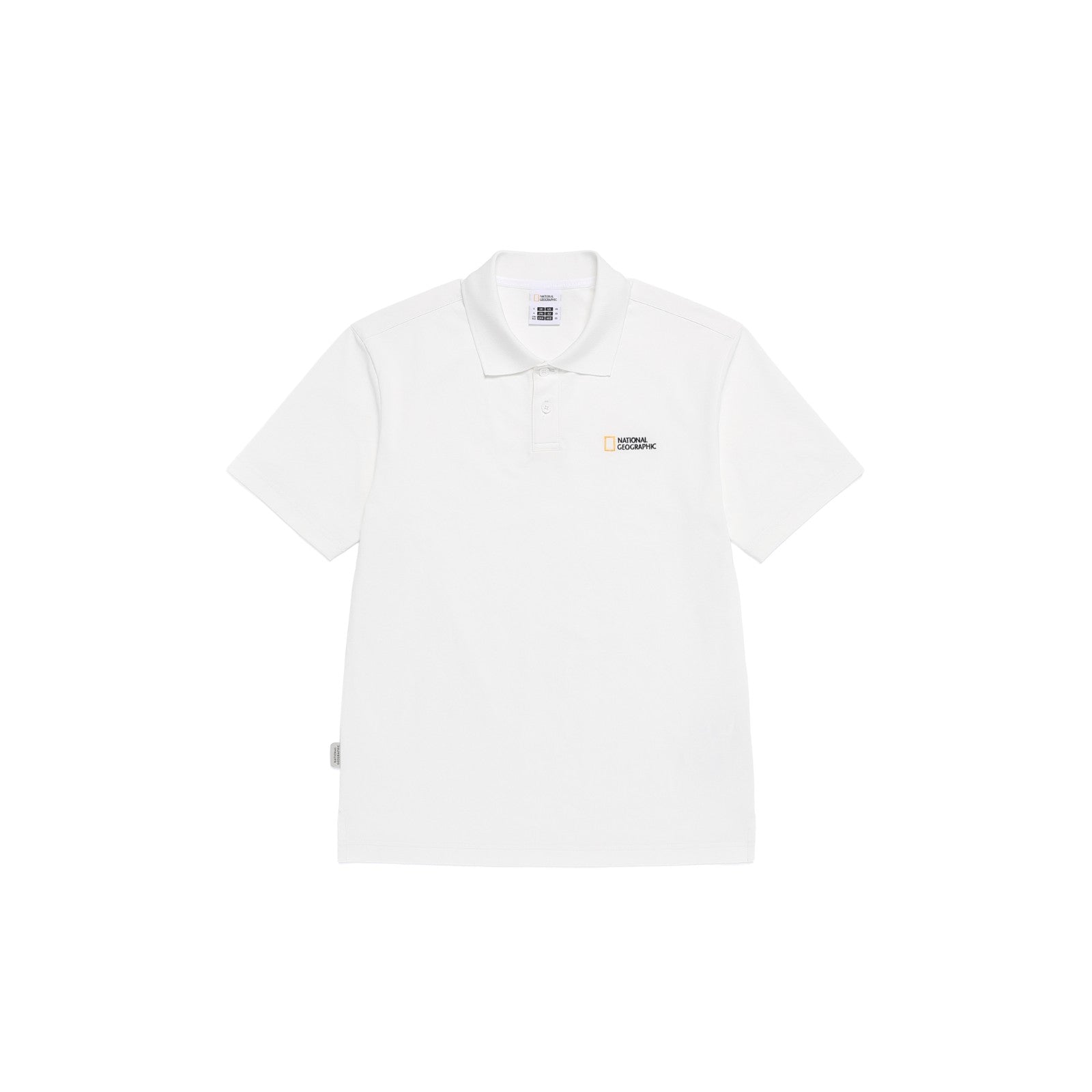 CARIDI PIQUE SHORT SLEEVE COLLAR T-SHIRT O/WHITE