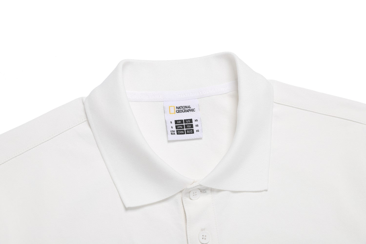 CARIDI PIQUE SHORT SLEEVE COLLAR T-SHIRT O/WHITE