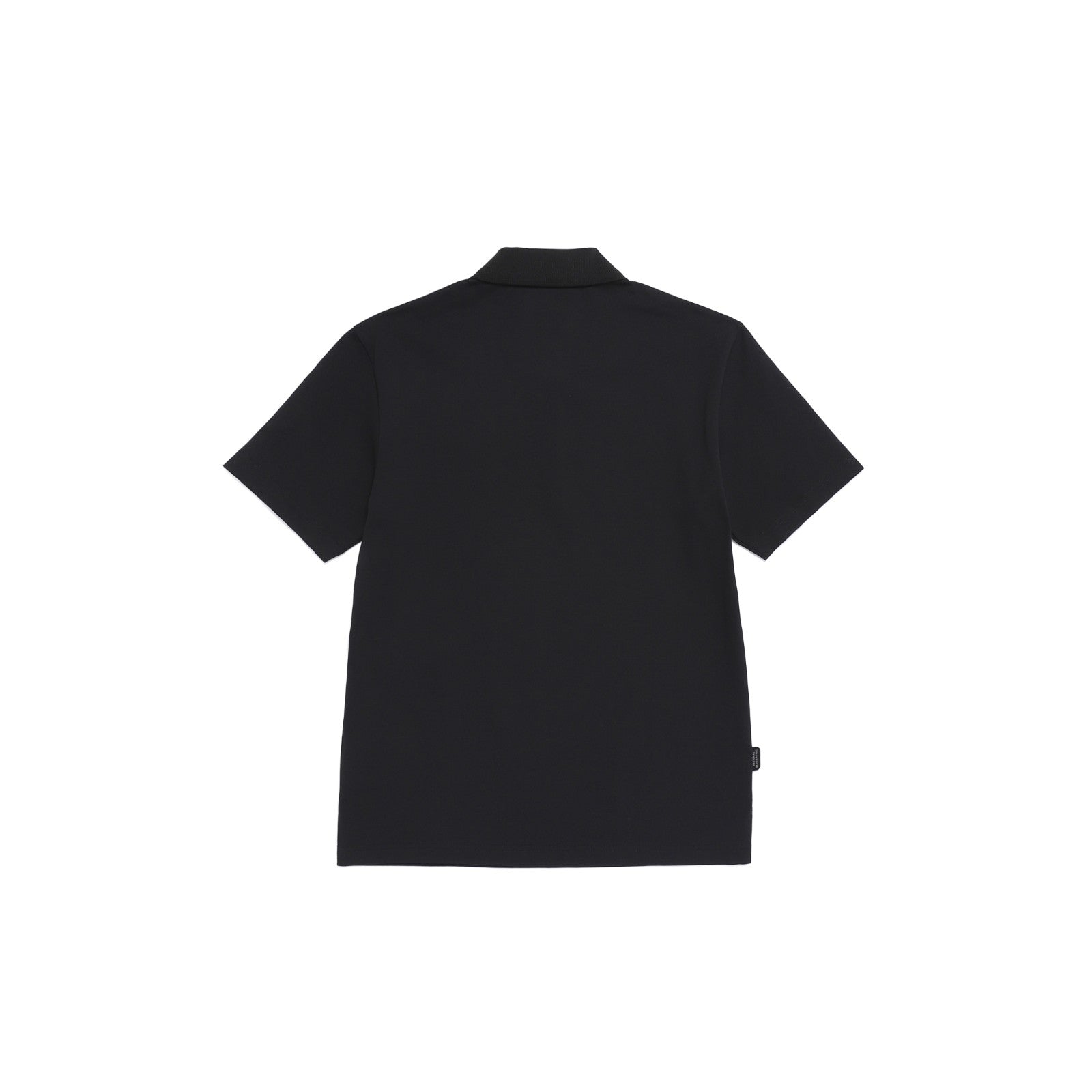 CARIDI PIQUE SHORT SLEEVE COLLAR T-SHIRT BLACK