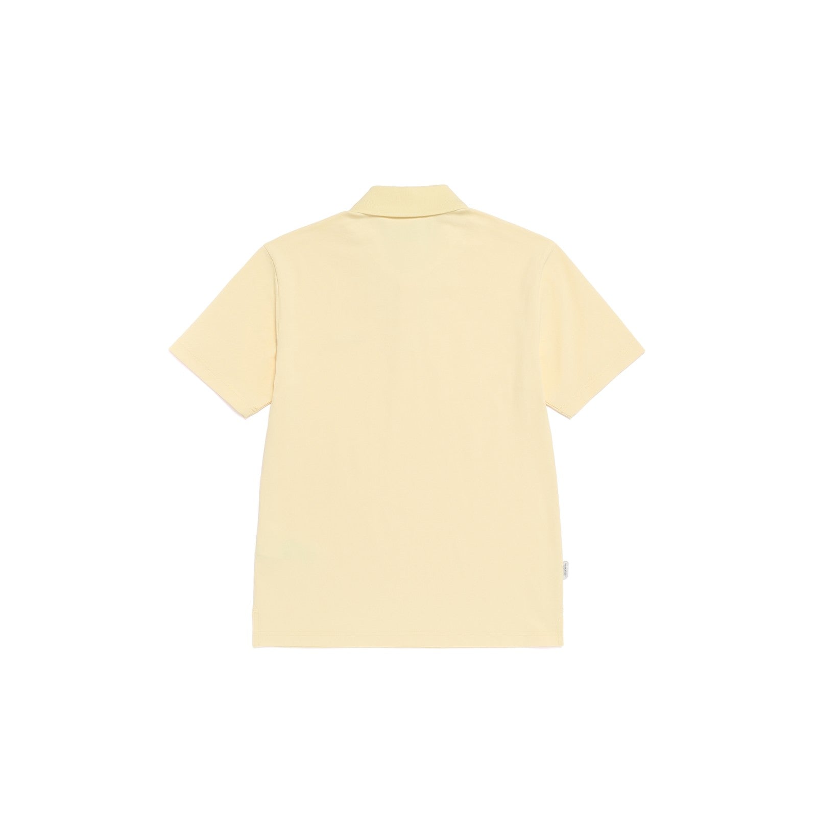 CARIDI PIQUE SHORT SLEEVE COLLAR T-SHIRT PALE YELLOW