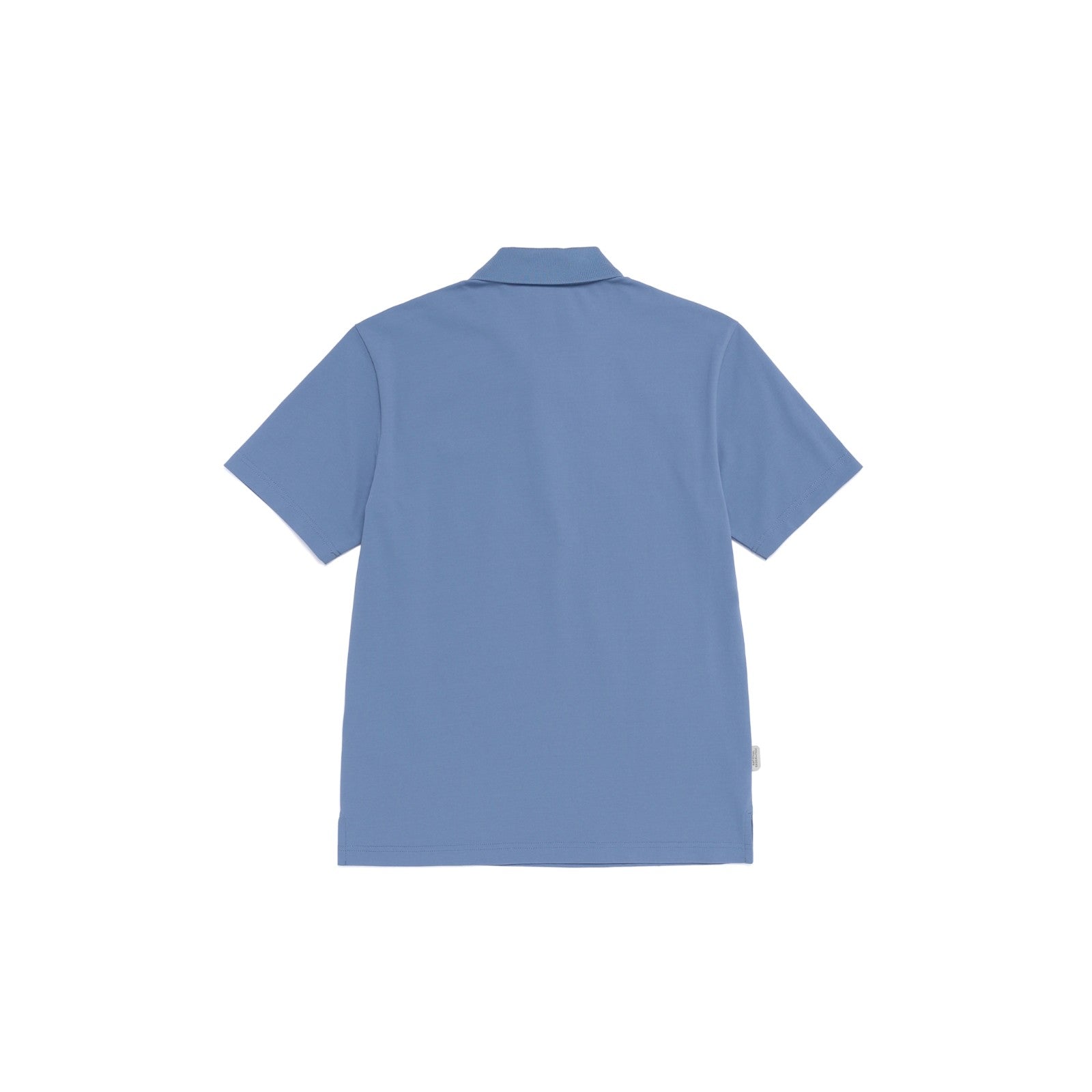 CARIDI PIQUE SHORT SLEEVE COLLAR T-SHIRT MIDDLE BLUE