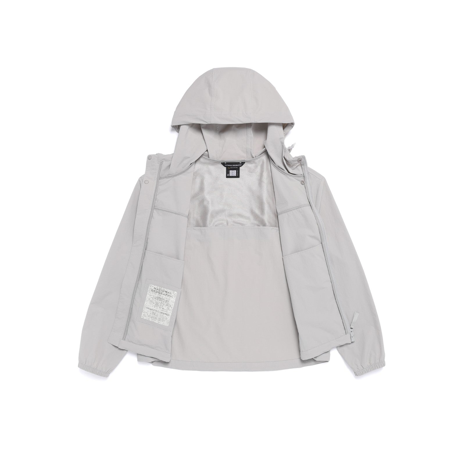 WOMEN'S ADELIE COOL-TOUCH STRETCH OVERFIT HOODED FULL ZIP-UP L/GREY