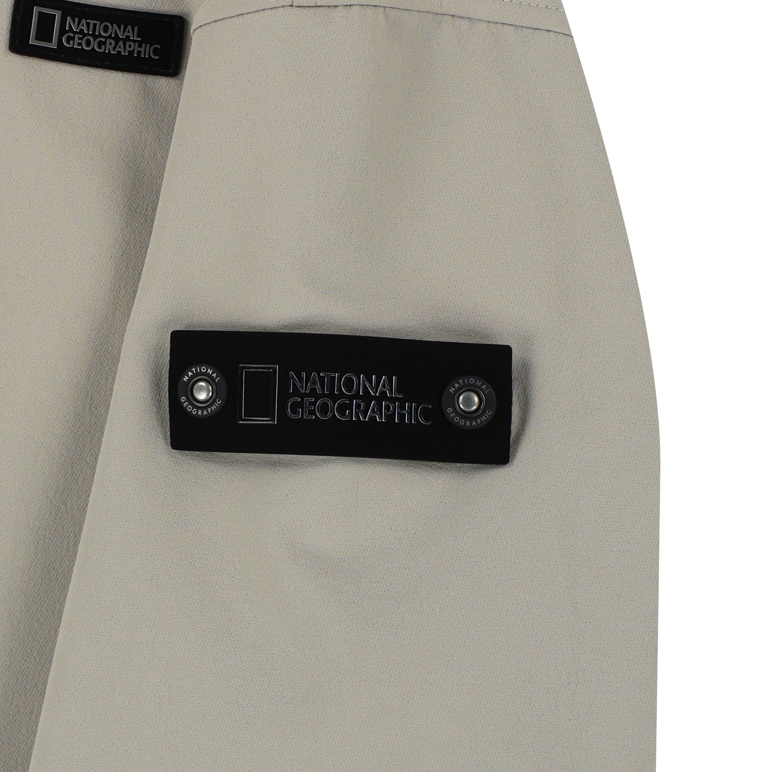 KIDS ADVENTURE ARCHELON DOUBLE-WARM HOODIE FULL ZIP UP GRAY BEIGE