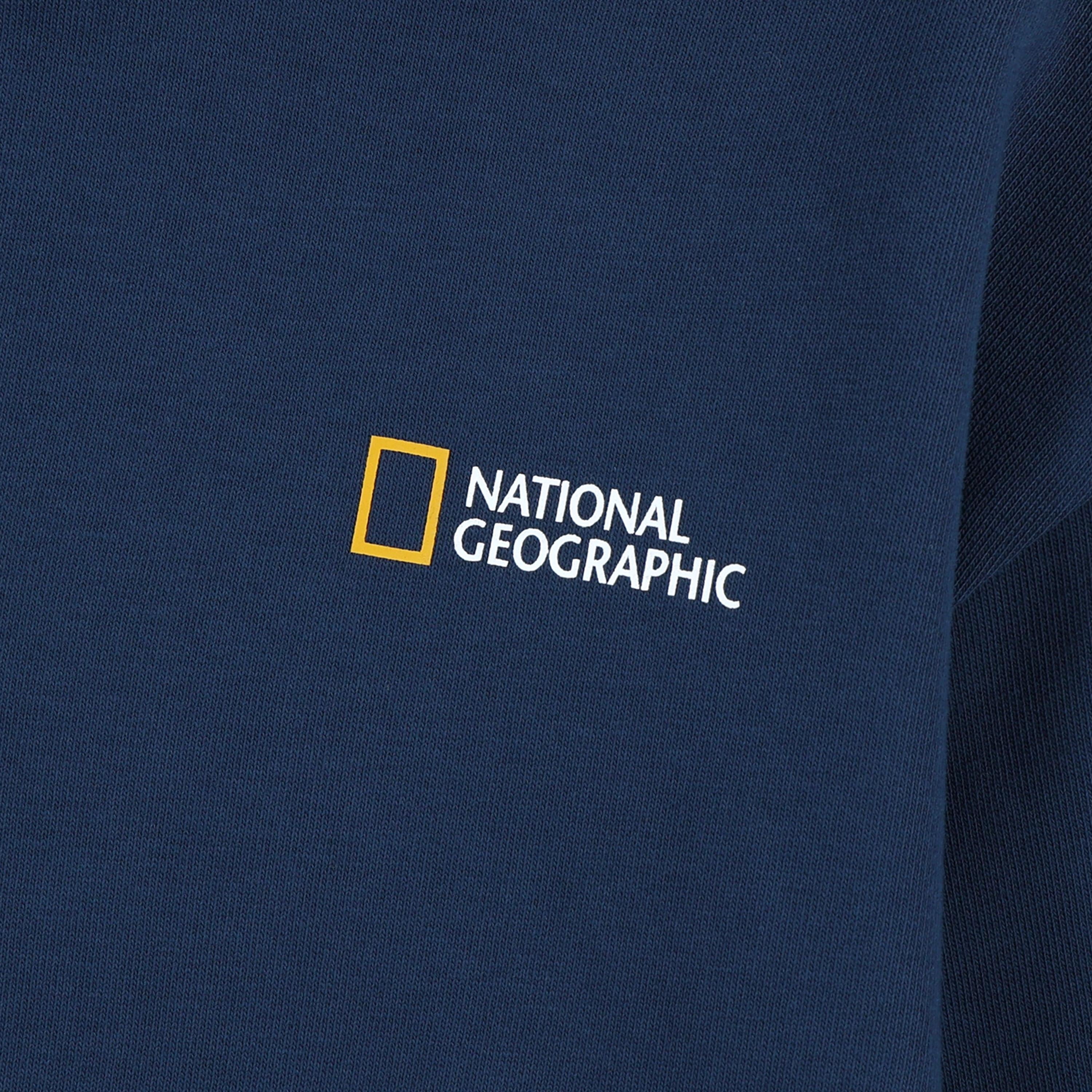 KIDS SEASONAL BACKGRAPHIC HOODIE (BRUSHED) NAVY