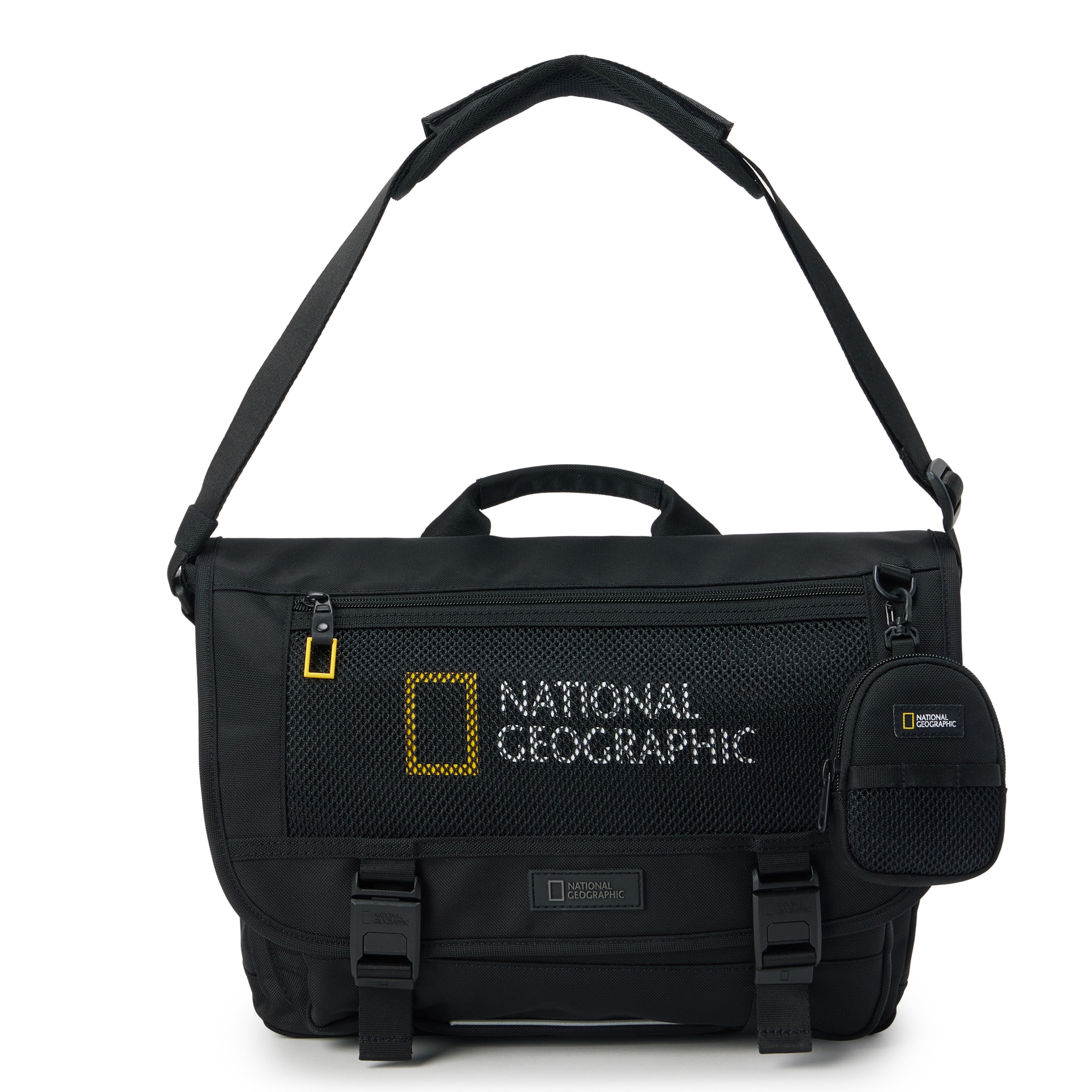 KIDS MESH MESSENGER BAG BLACK