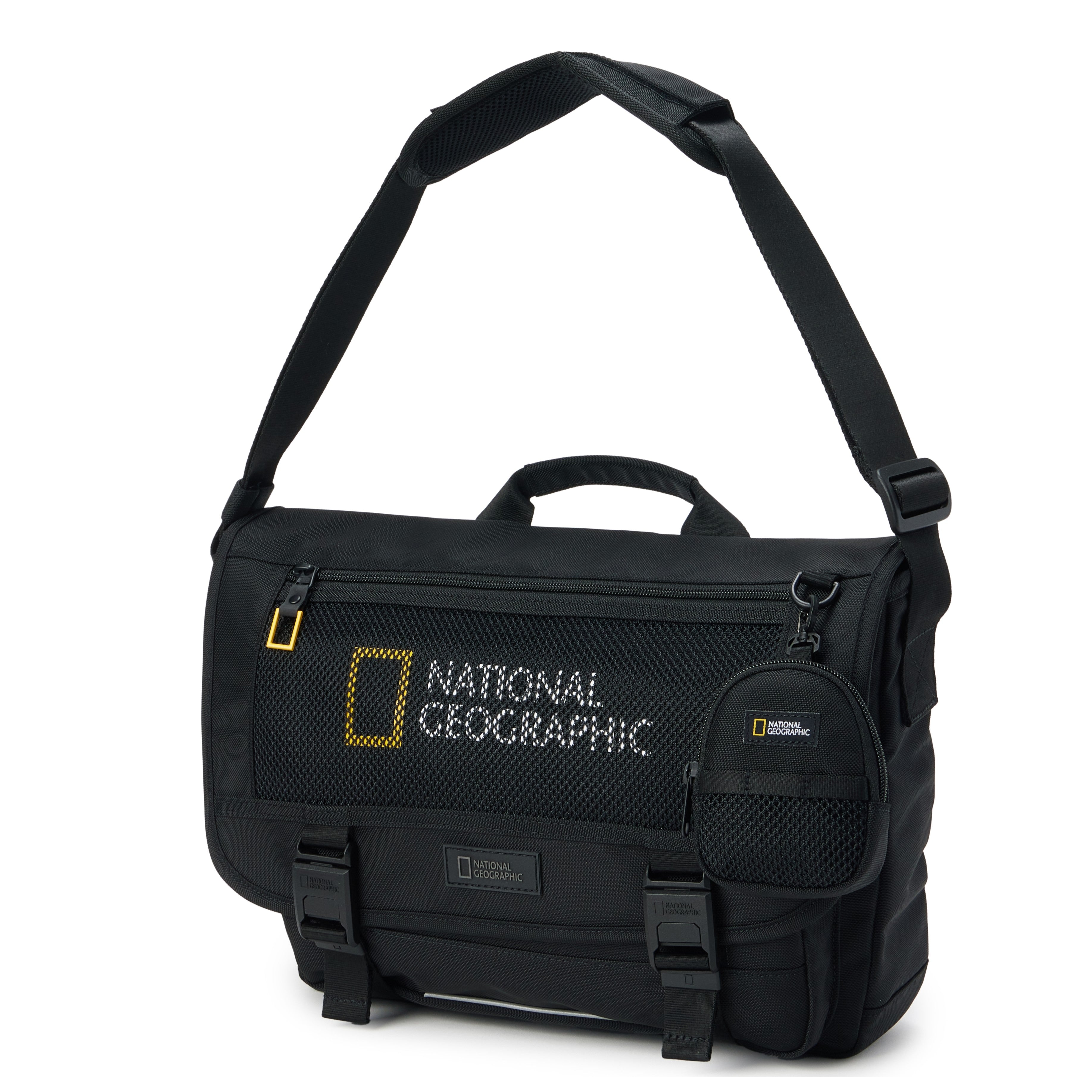 KIDS MESH MESSENGER BAG BLACK