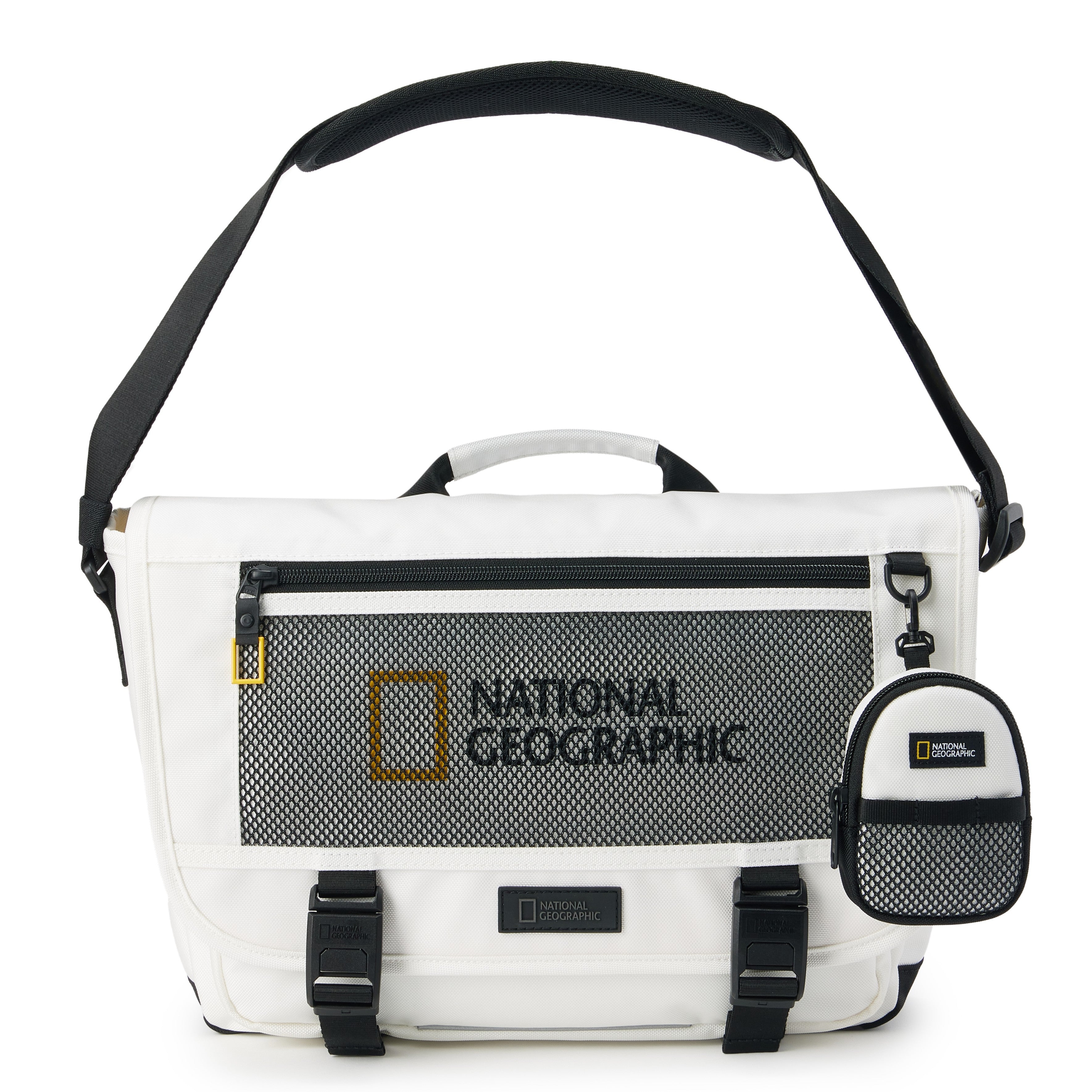 KIDS MESH MESSENGER BAG WHITE