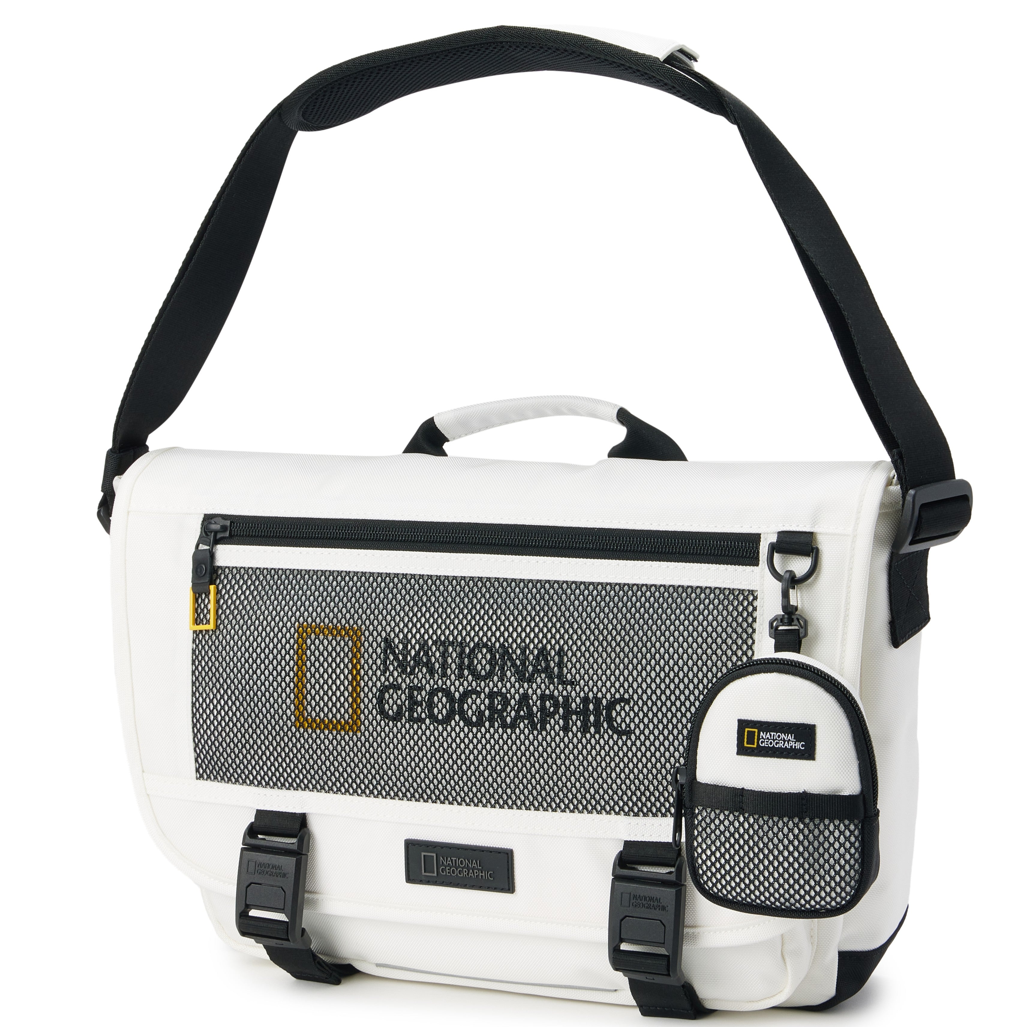 KIDS MESH MESSENGER BAG WHITE