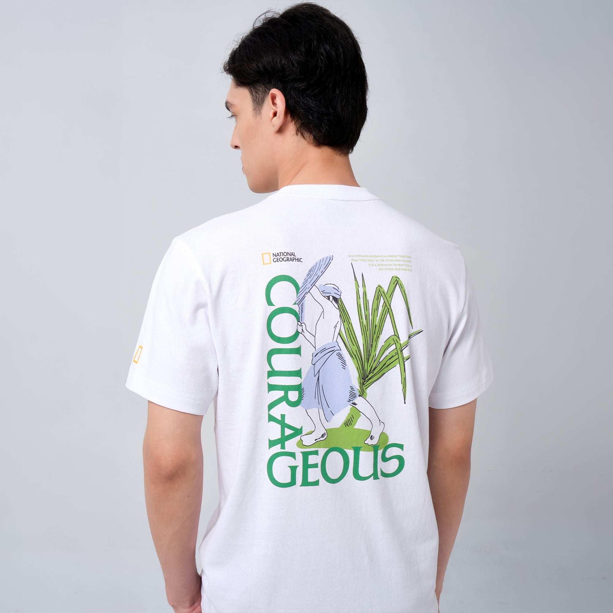 INDONESIA PANDAN BATTLE T-SHIRT (BASIC FIT) WHITE