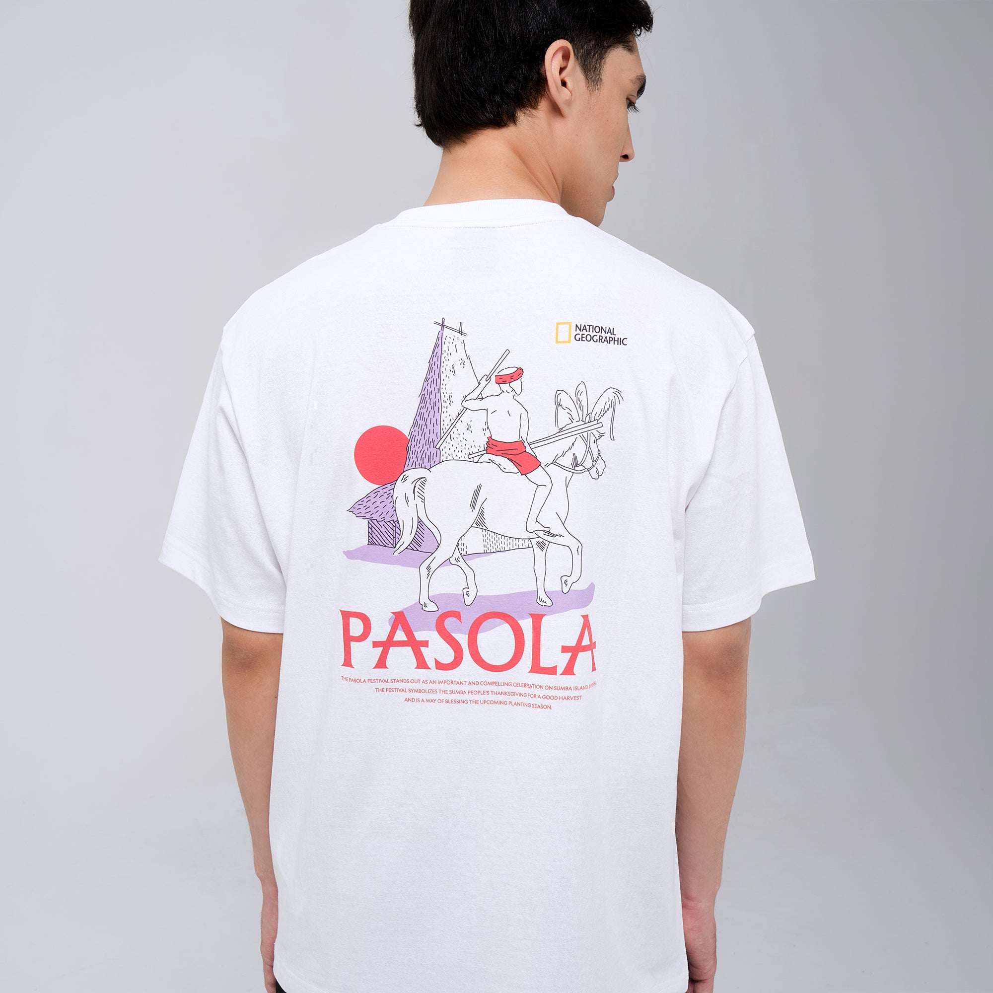 INDONESIA PASOLA T-SHIRT (SEMI OVER FIT) WHITE
