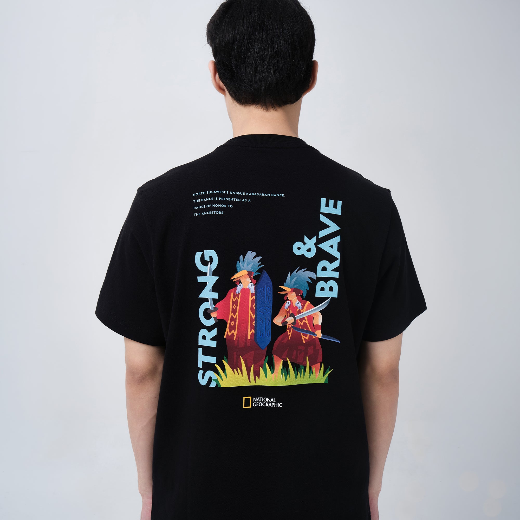 INDONESIA KABASARAN DANCE T-SHIRT (BASIC FIT) BLACK