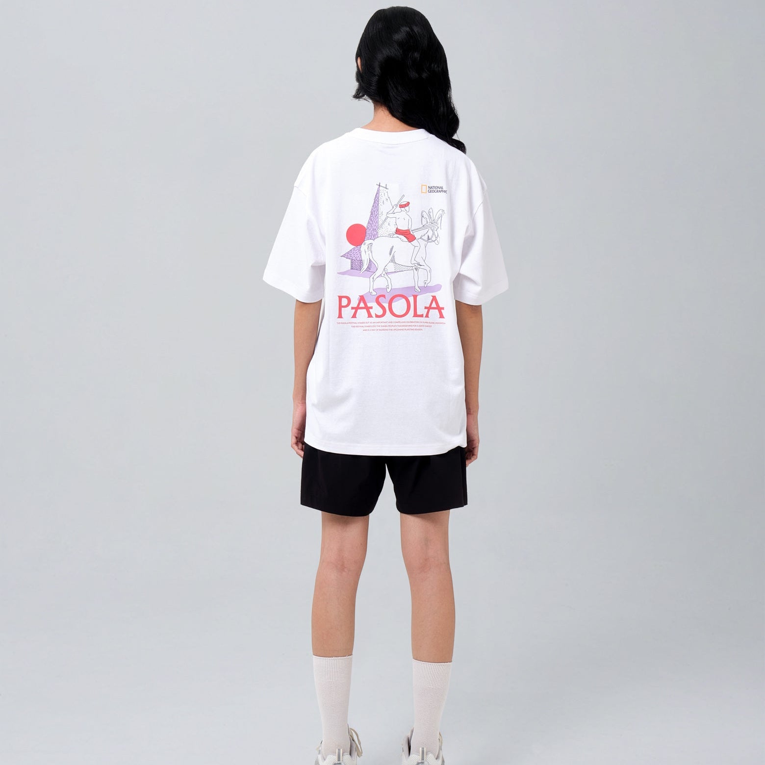 INDONESIA PASOLA T-SHIRT (SEMI OVER FIT) WHITE