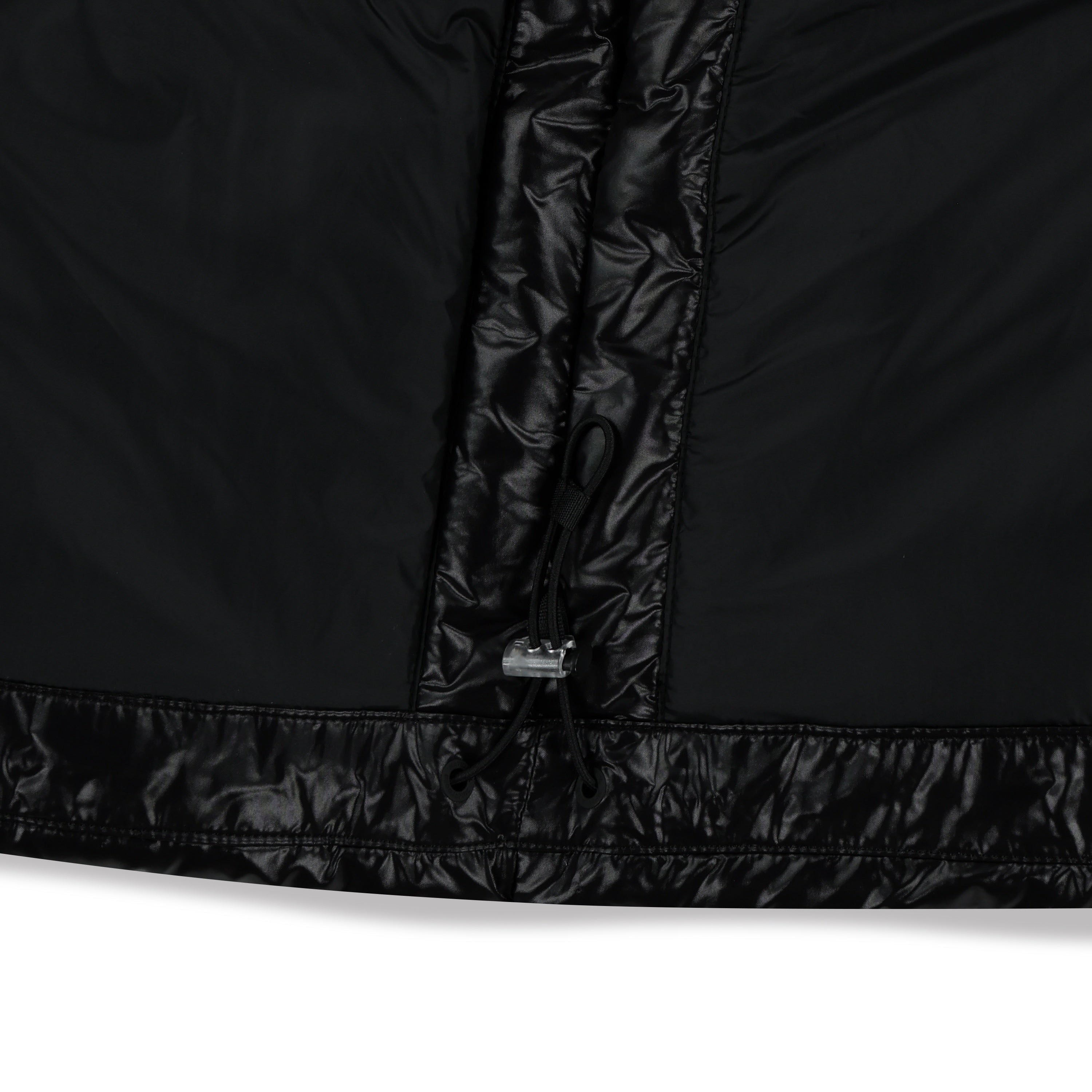 KIDS GLOSSY 2 WAY PADDING JUMPER CARBON BLACK