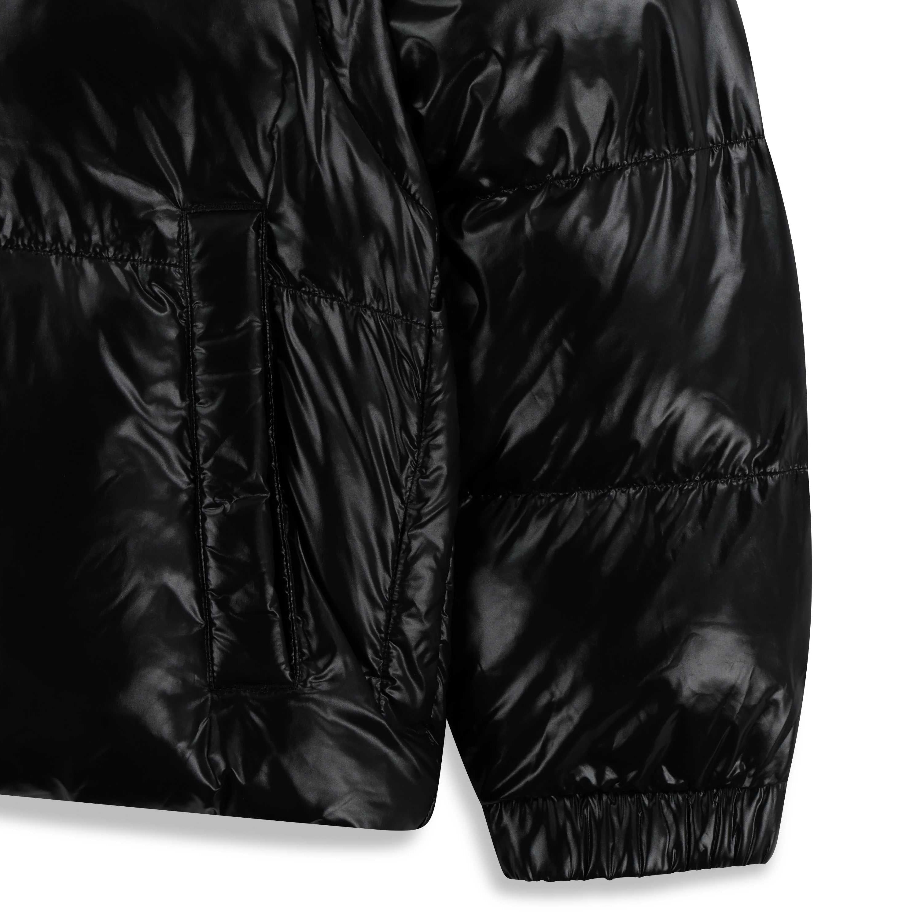 KIDS GLOSSY 2 WAY PADDING JUMPER CARBON BLACK