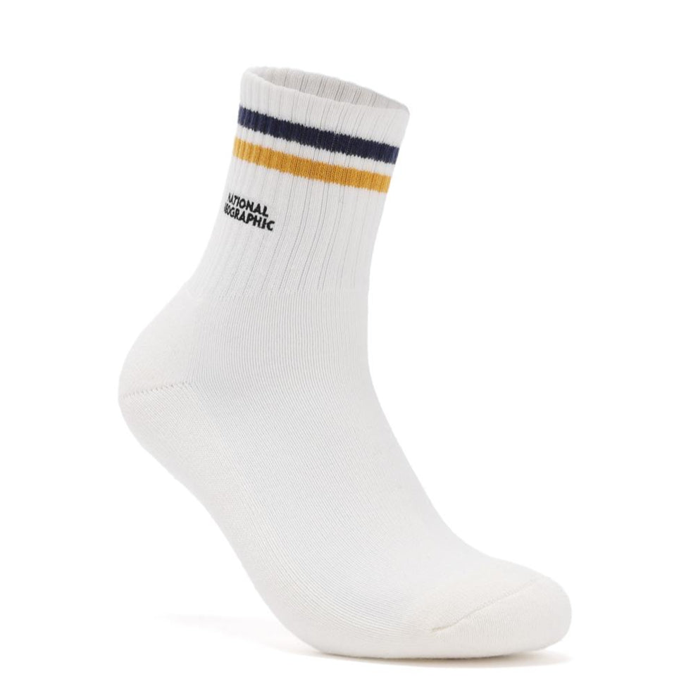 STRIPE MIDDLE SOCKS MUSTARD