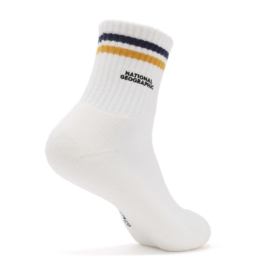STRIPE MIDDLE SOCKS MUSTARD