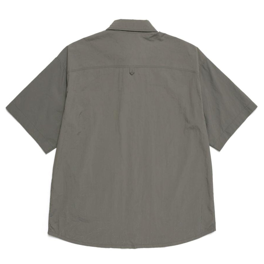 UTILITY ALLOVER PRINT SET UP SHIRT STONE GREY