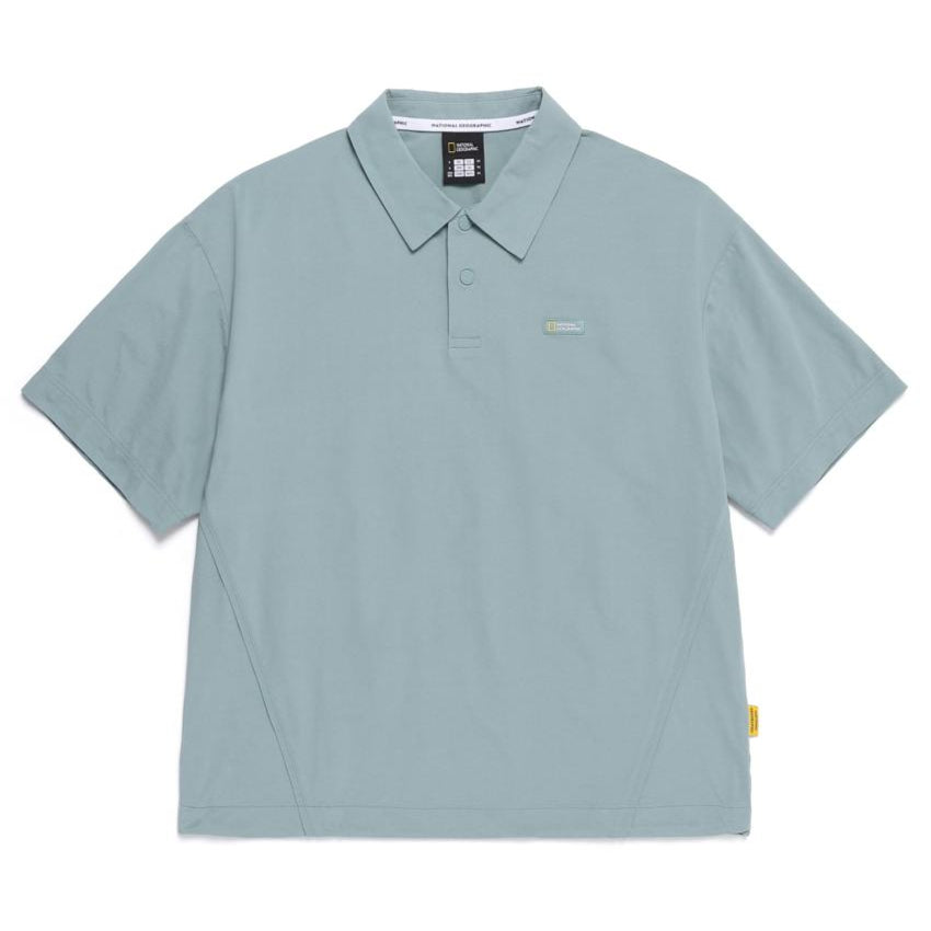 FROZEN AIR SHORT SLEEVE COLLAR T-SHIRT KHAKI GREEN