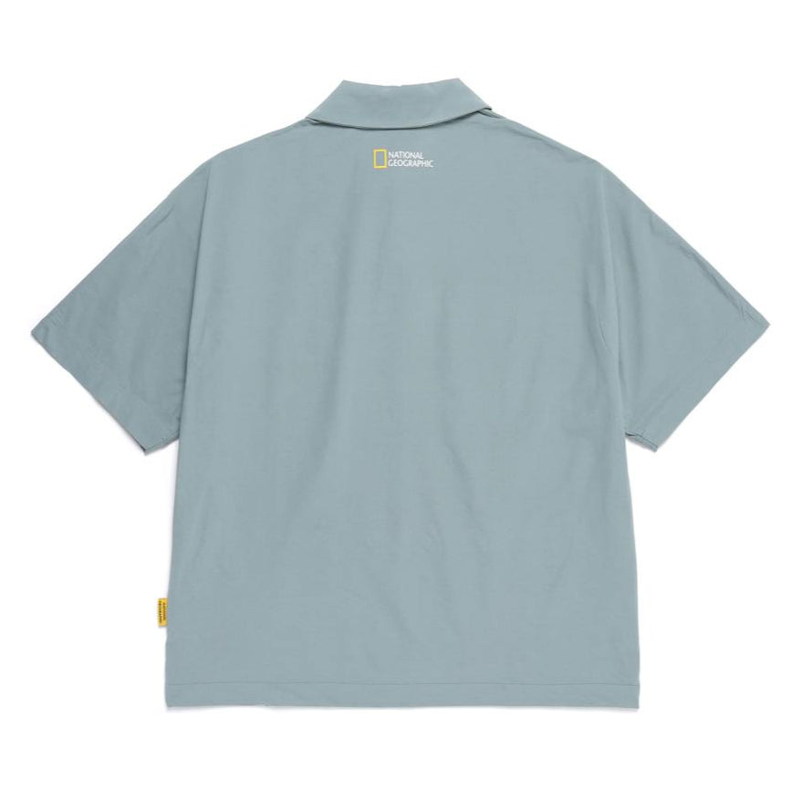 FROZEN AIR SHORT SLEEVE COLLAR T-SHIRT KHAKI GREEN